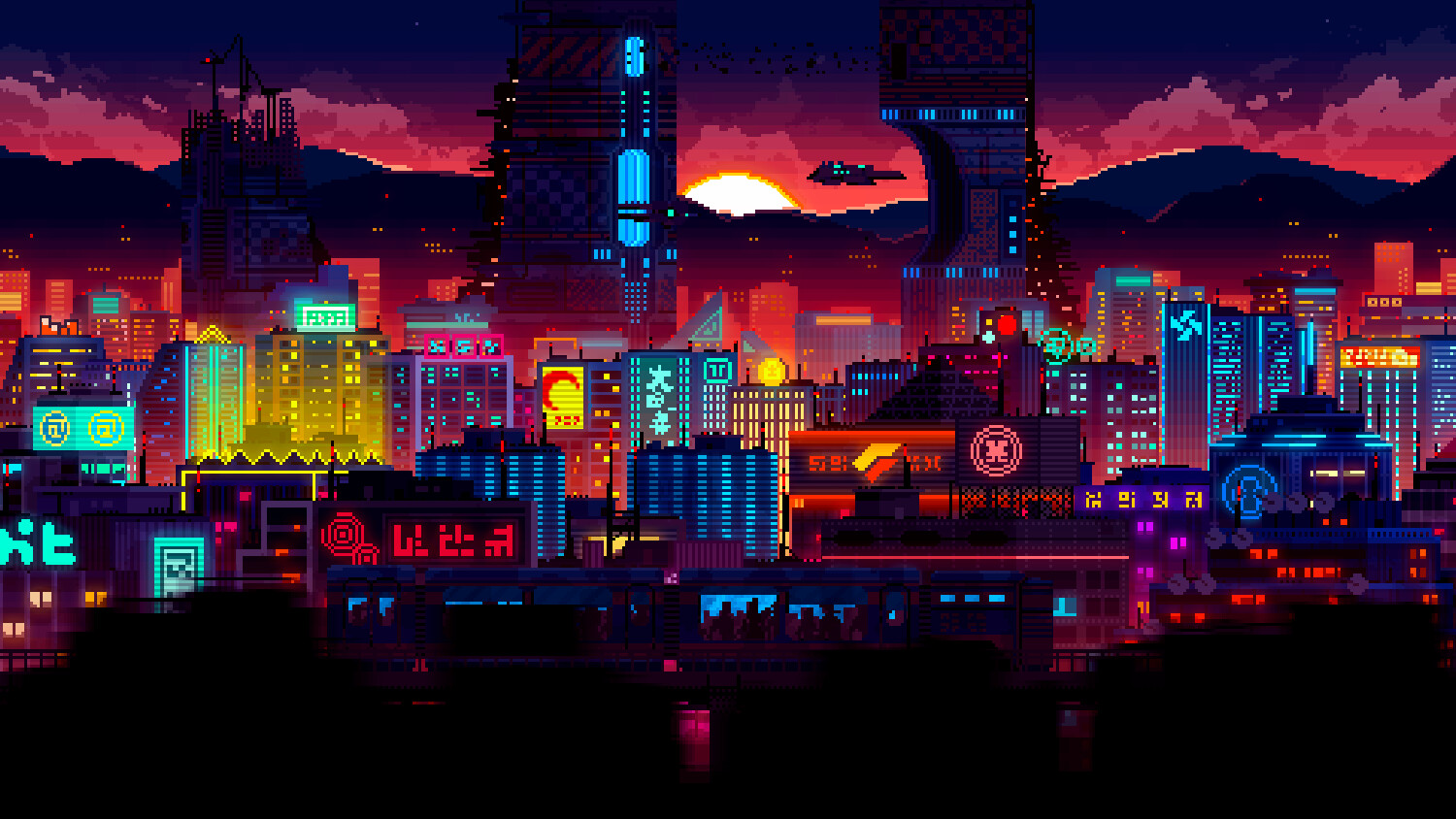 Пиксельный Фон Для Игры