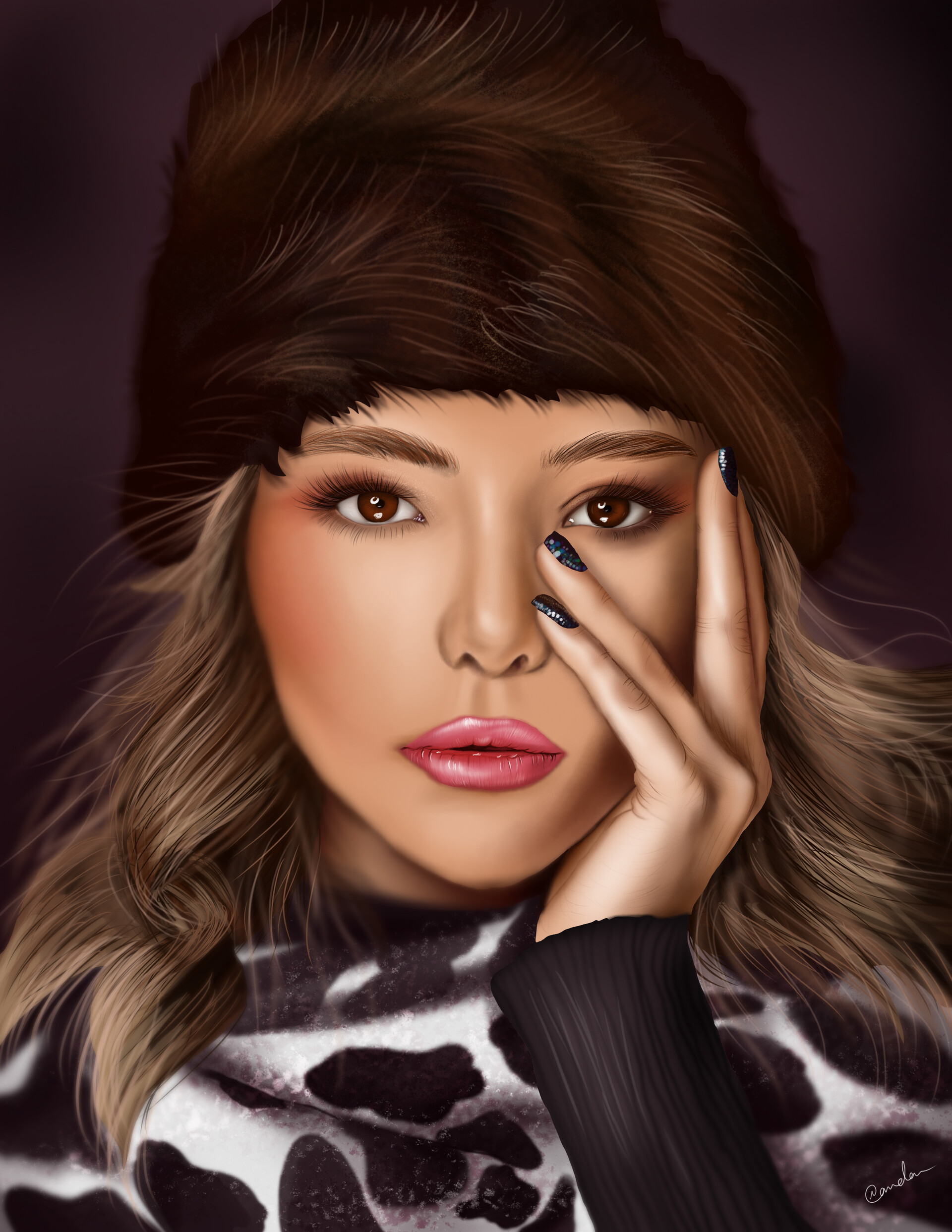 ArtStation - Hyper Realistic Digital Portrait Painting in photoshop