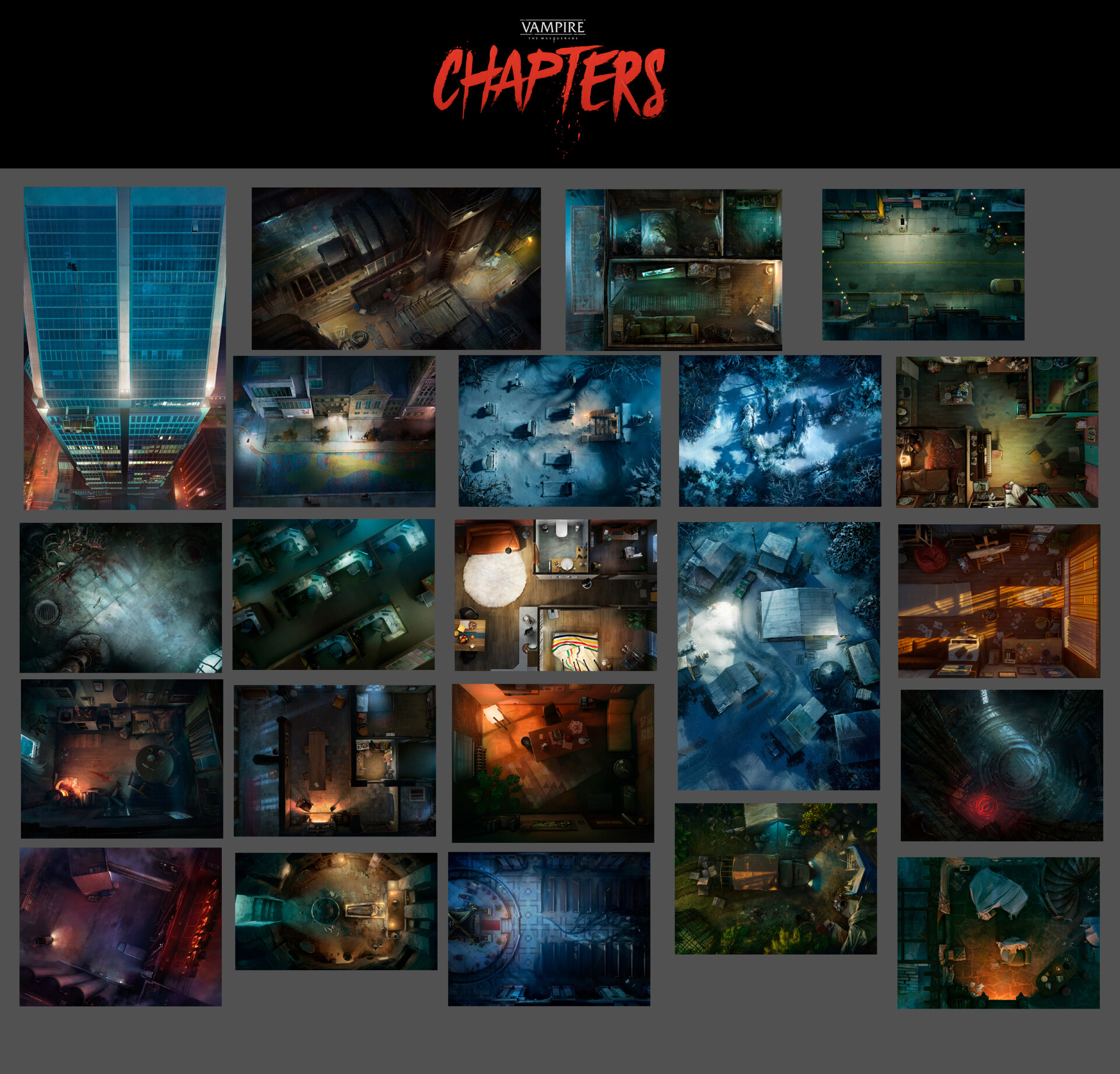 ArtStation - Tiles for Vampire: The Masquerade — CHAPTERS