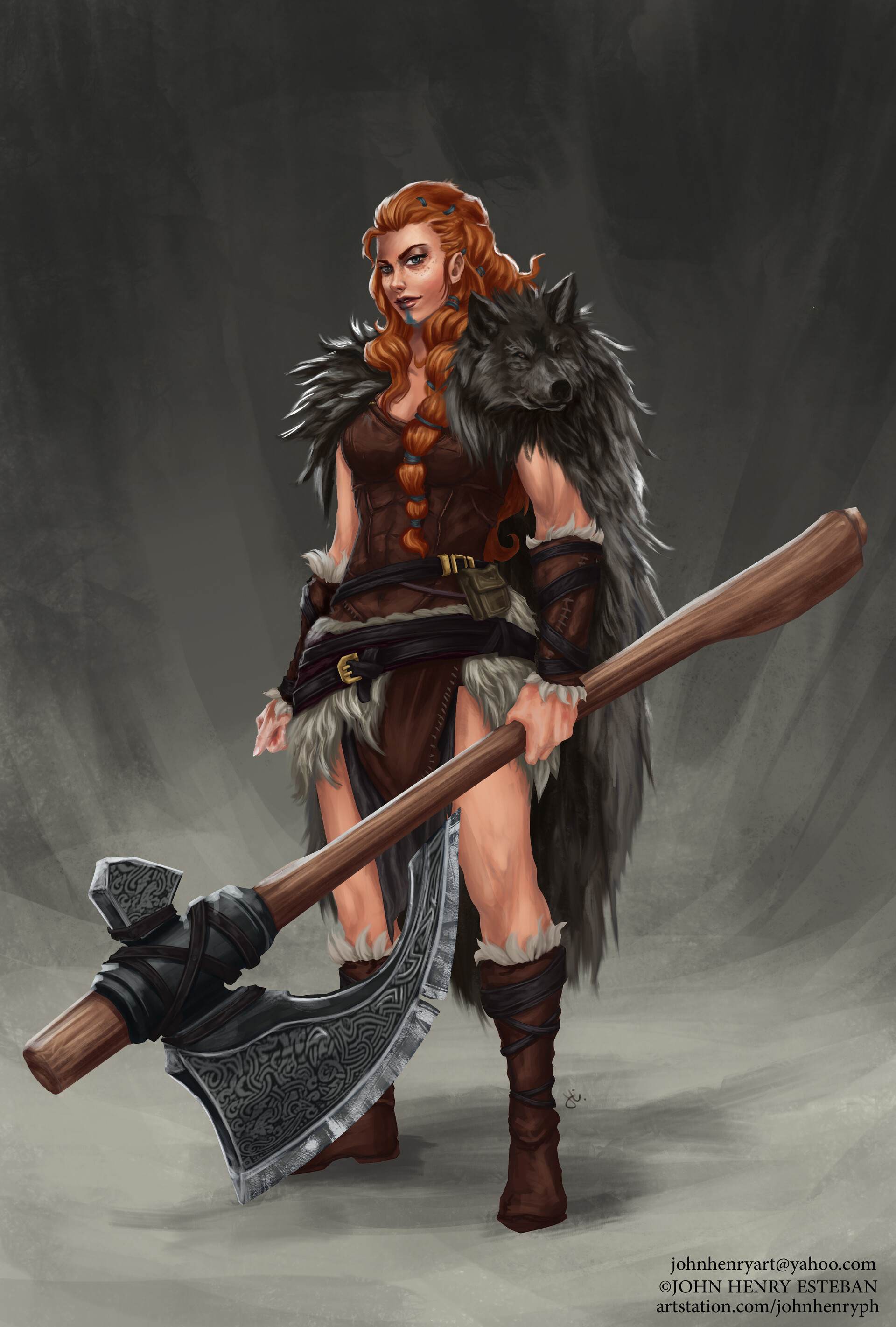 John Henry Esteban Female Viking Warrior john-henry-esteban-female-viking-warrior