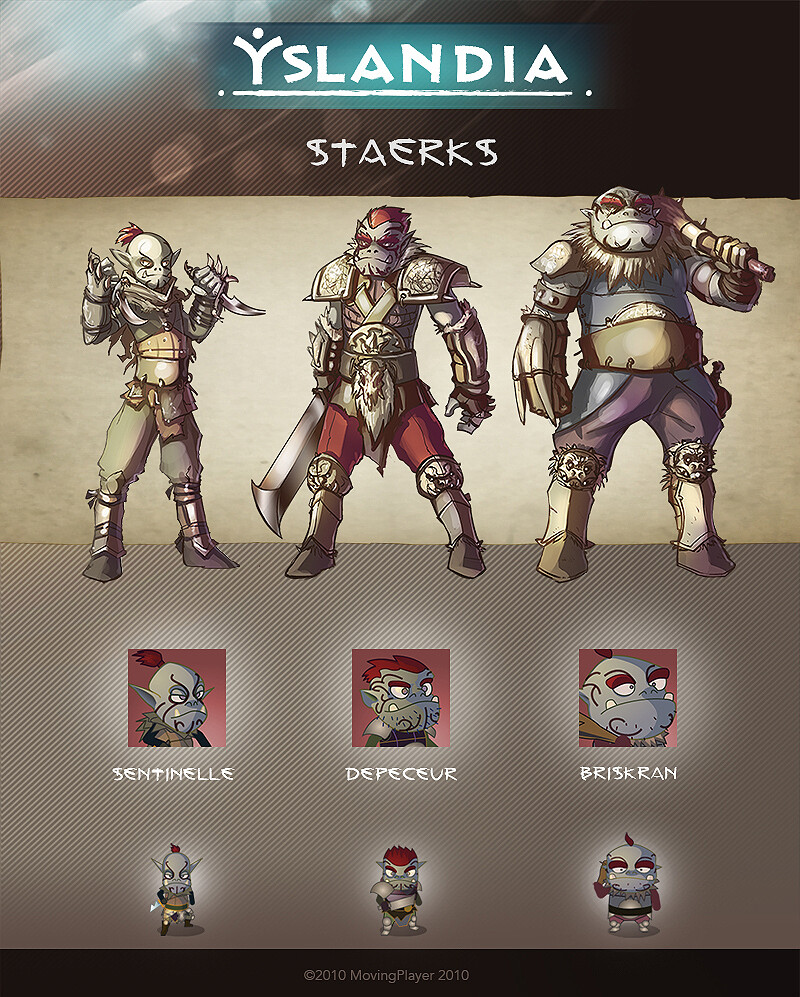 YSLANDIA - STAERKS -  character design + icon + in game