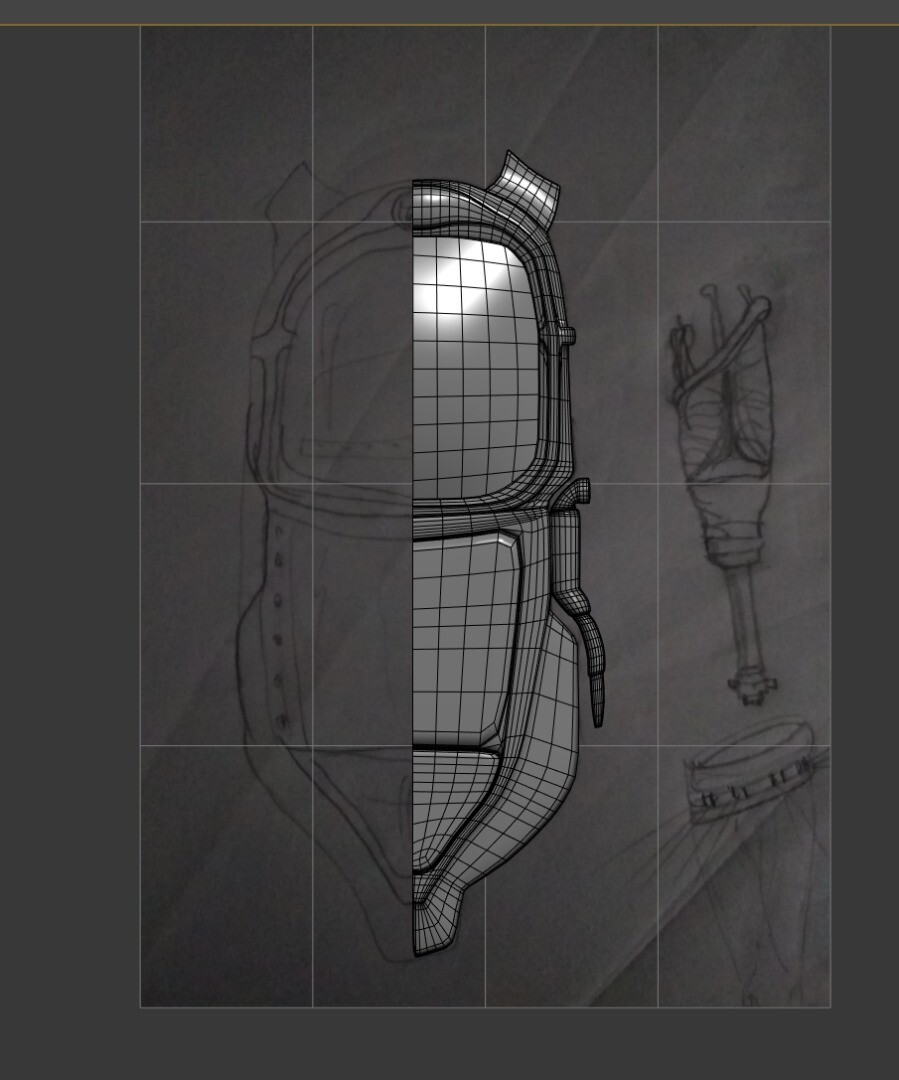 Drawing character design and accessories in pencil