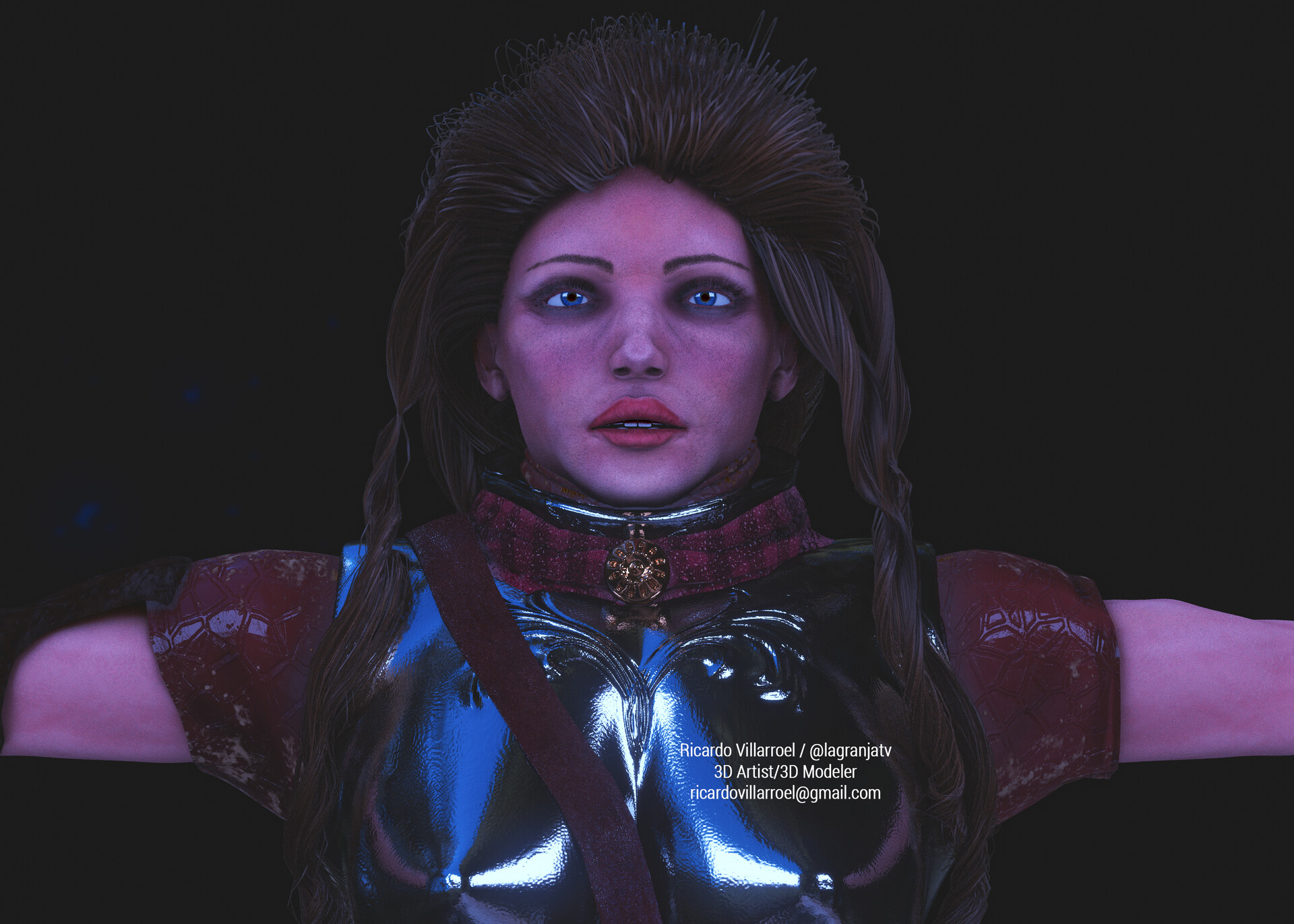 I am currently in the process of rigging here the look & feel, then the process from the drawing and design