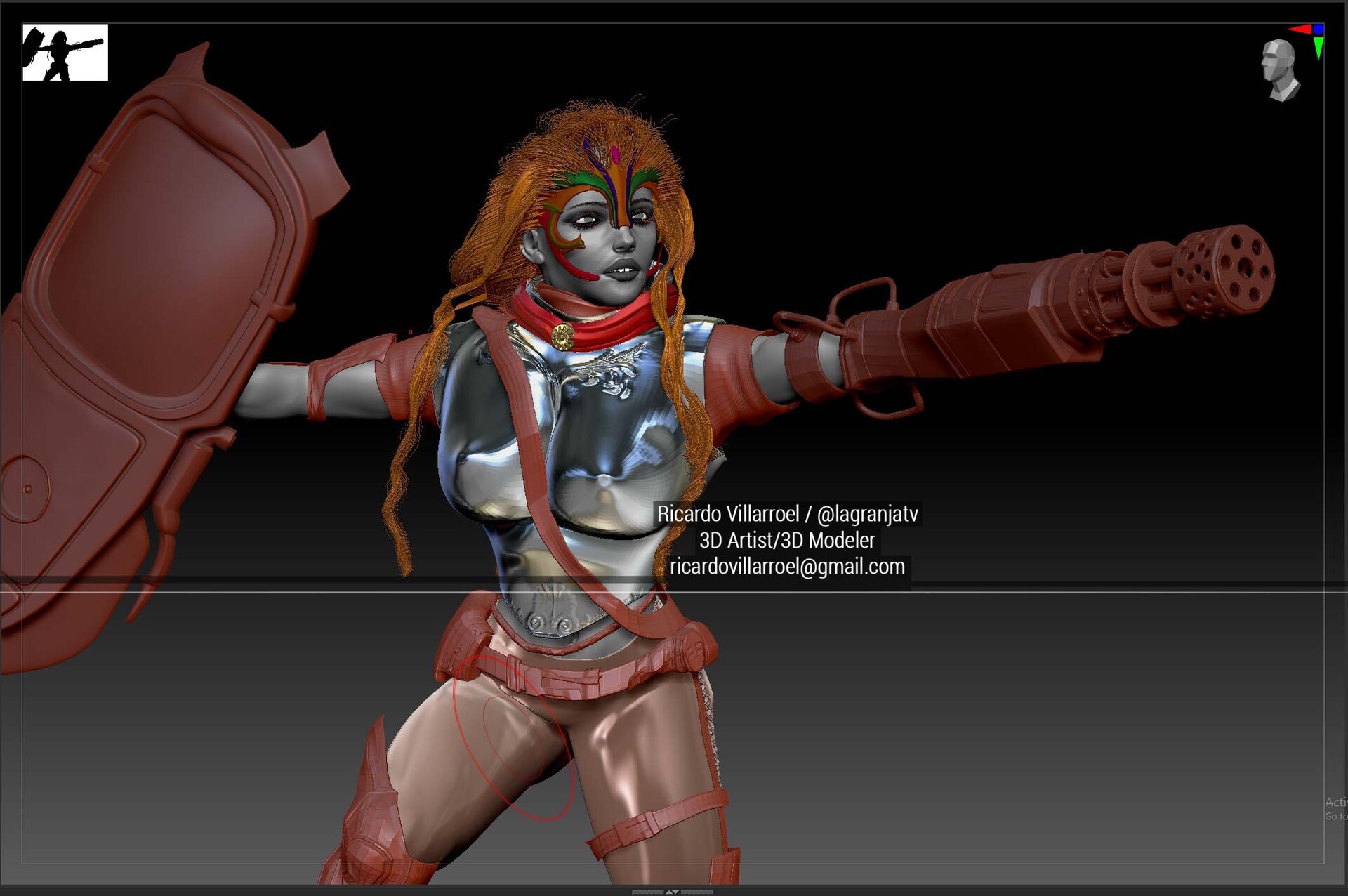 Zbrush Modeler Details and first posing