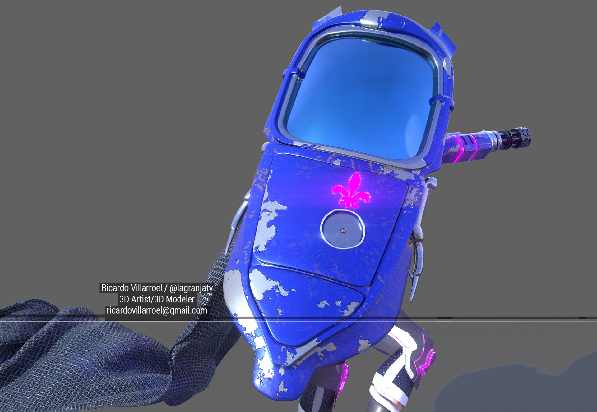 Final look&feel shield character Princesa Lemuria Painter Iray 