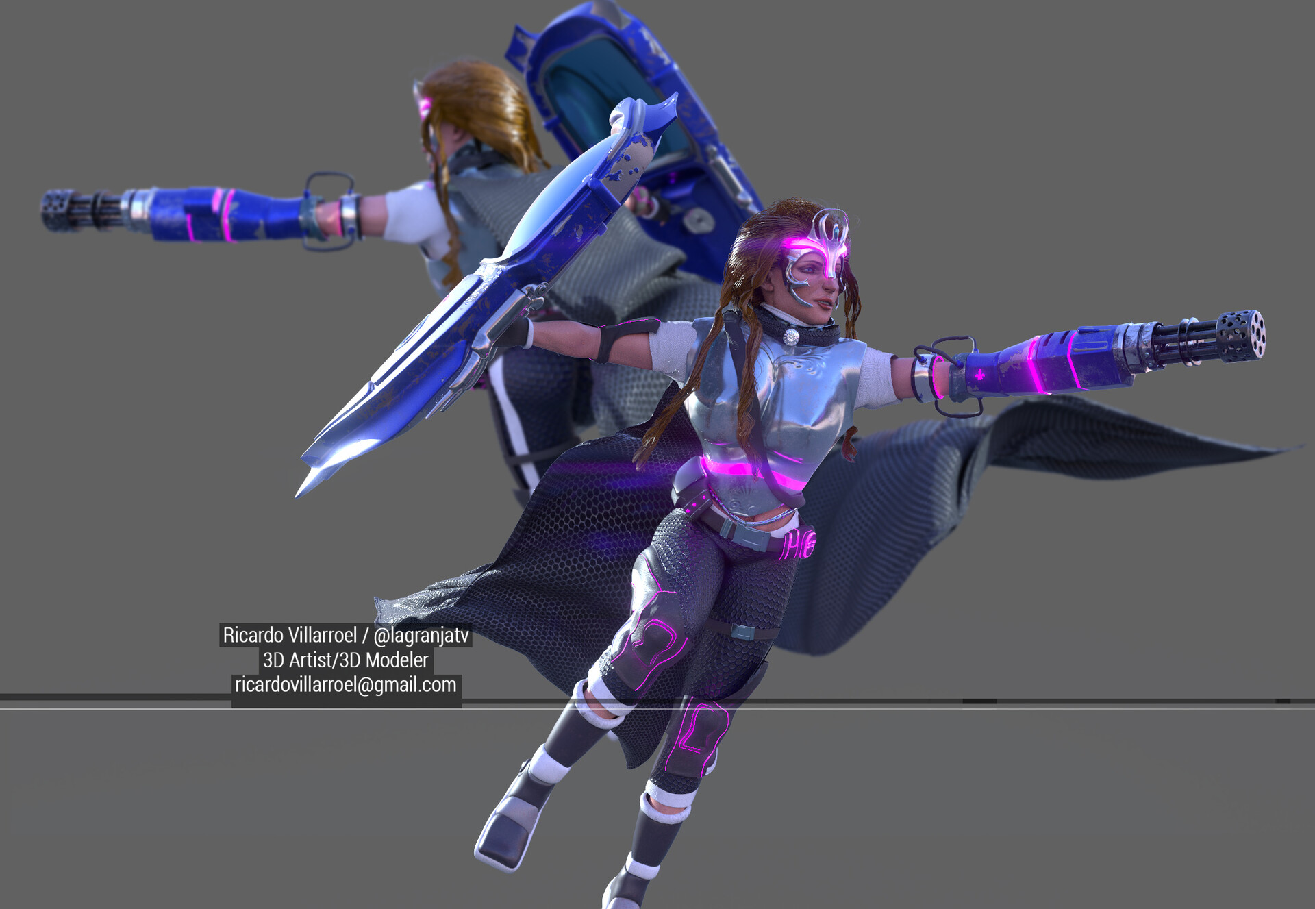 Final look&feel rope character Princesa Lemuria Painter Iray 