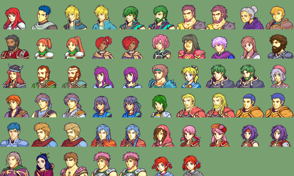 Sander van Beek Fire Emblem The Lonely Mirror portraits