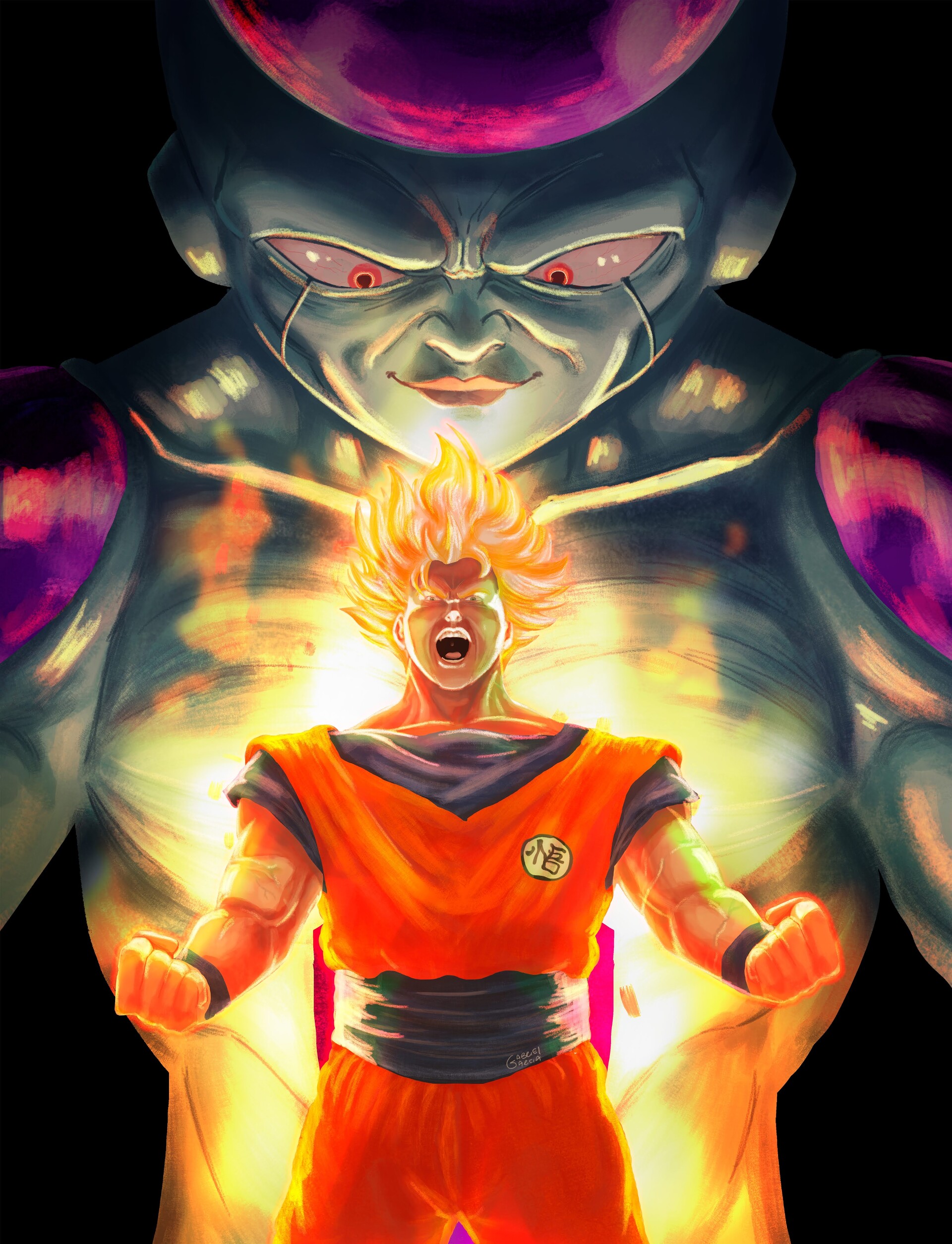 ArtStation - GOKU AND FRIEZA FANART