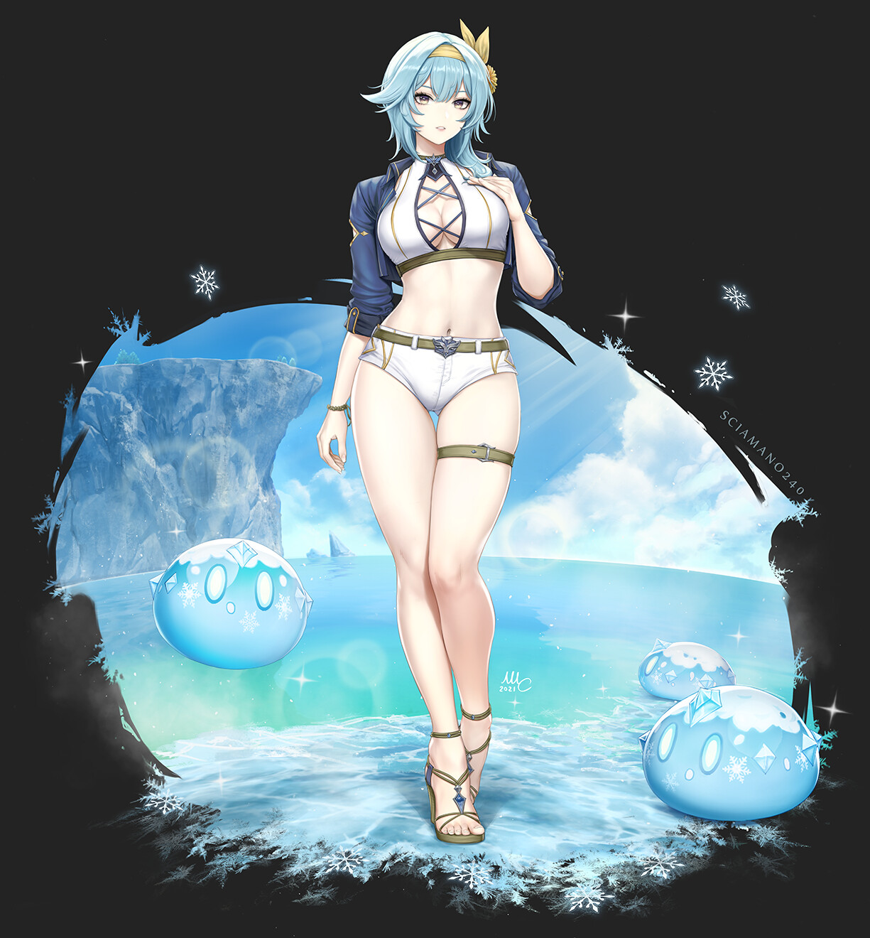 Eula Lawrence (Genshin Impact) by Sciamano240. Eula, Eula Lawrence, Genshin Impact