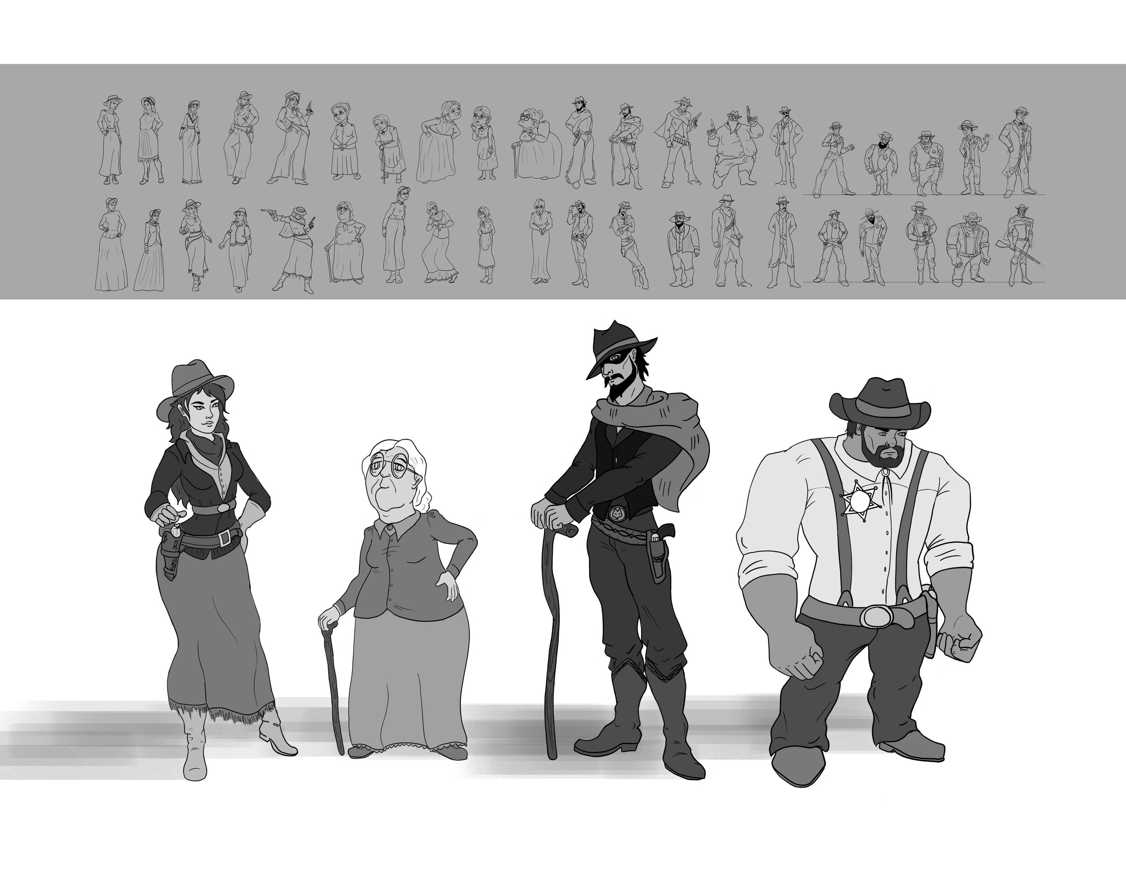 Red, Granny, The Big Bad Wolf, and the Sheriff 