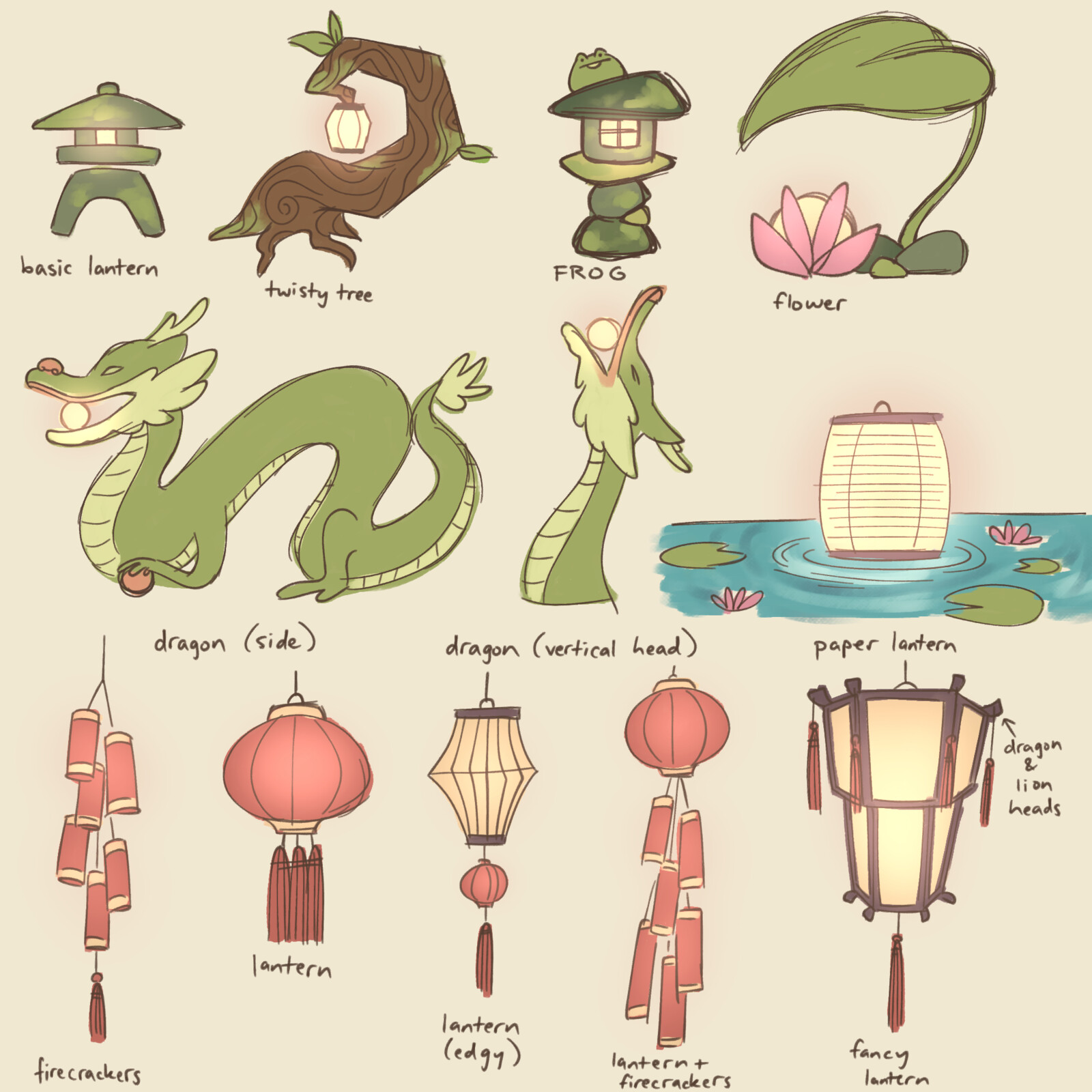 Lantern designs.