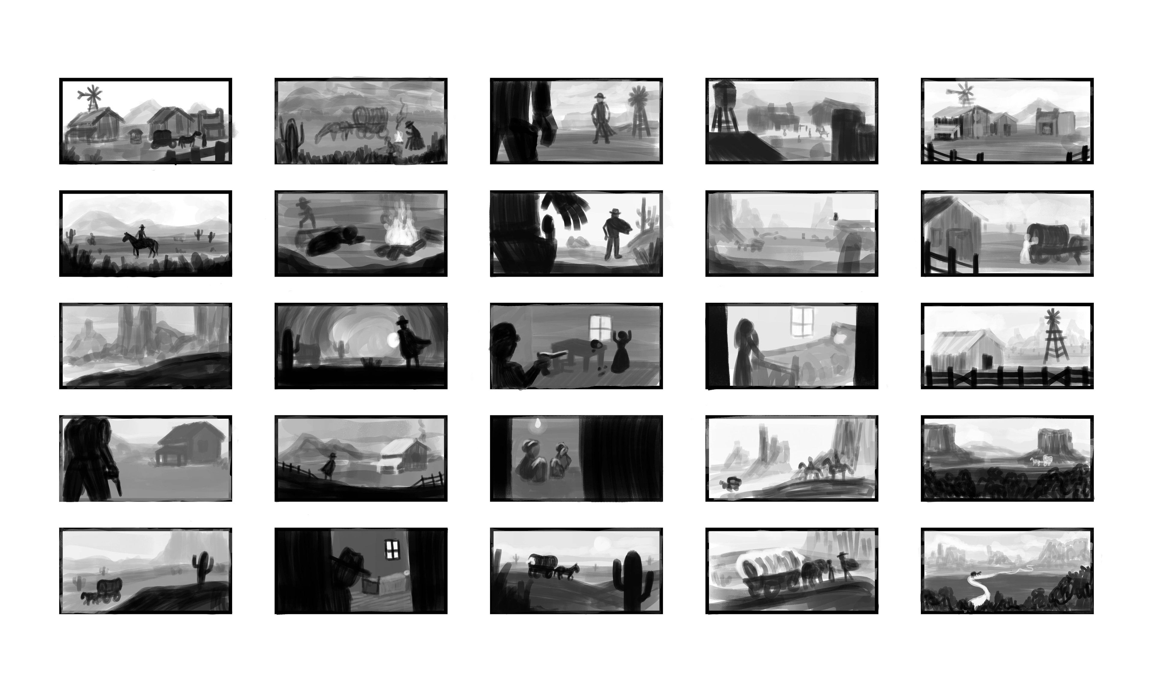 Rough scene thumbnails