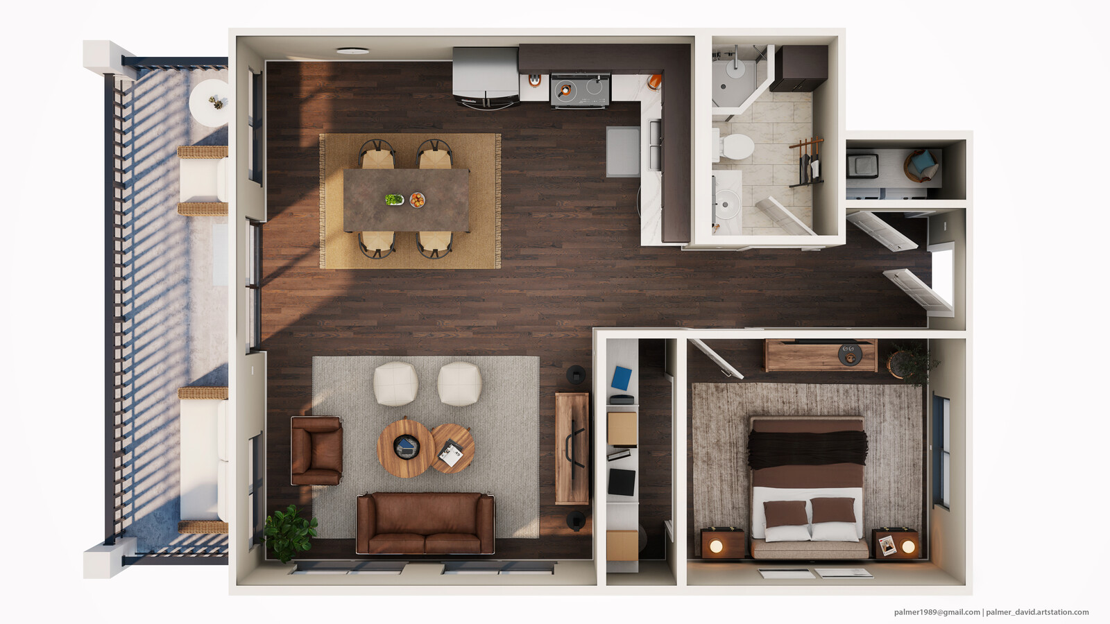 3D Floorplan | Neutral