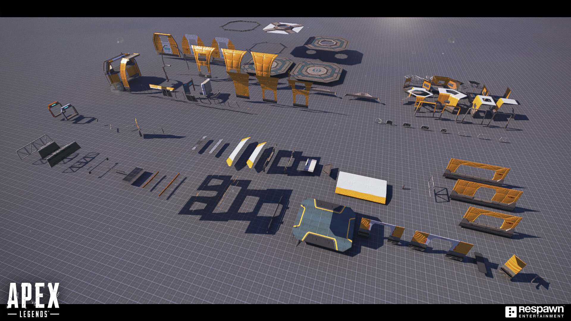 Kevin Hsu - Apex Legends Season 8 - Modular Echo tents system, image size:1920x1080