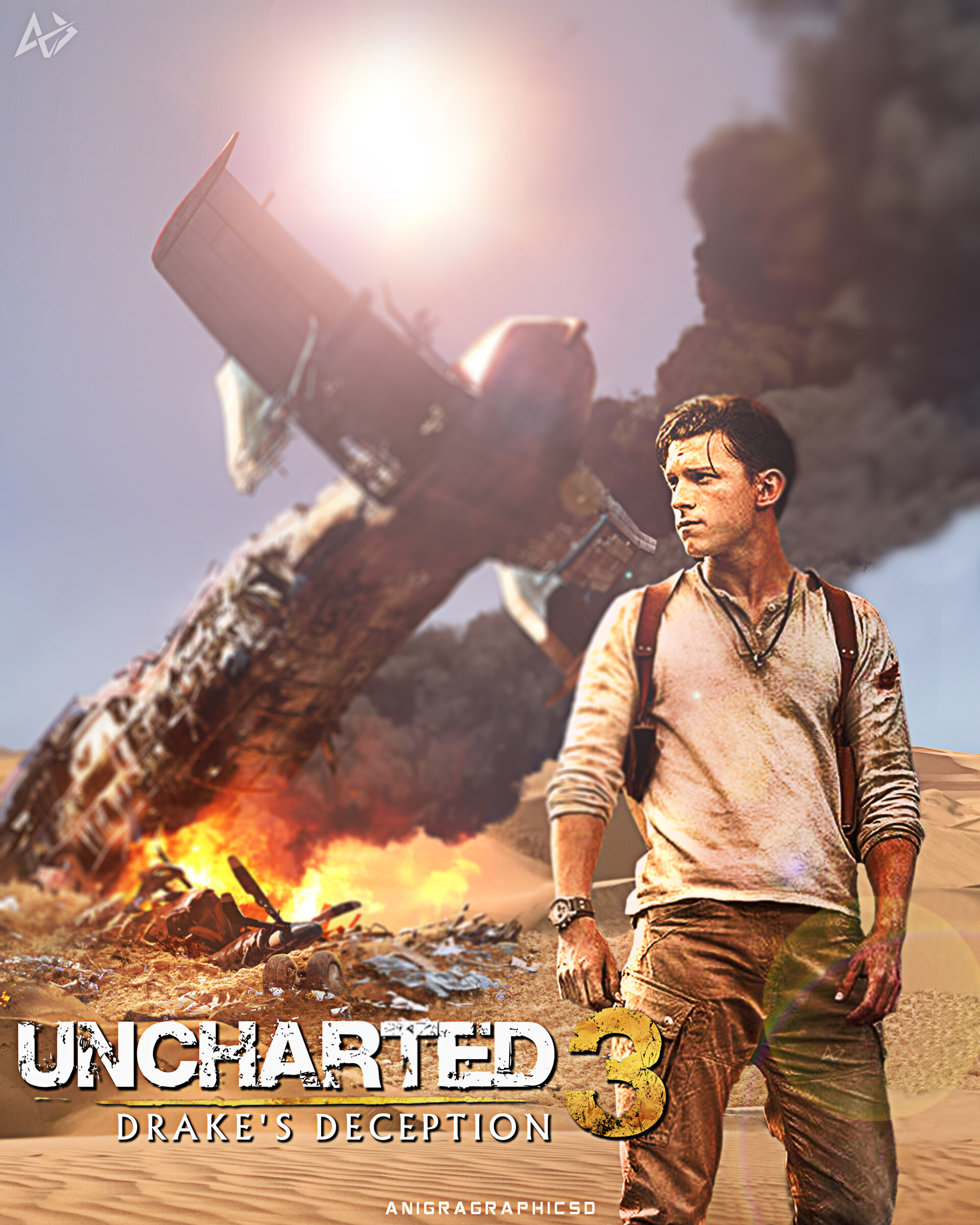 Uncharted 3 - Famous Plane Scene Poster for Sale by UnchartedStore