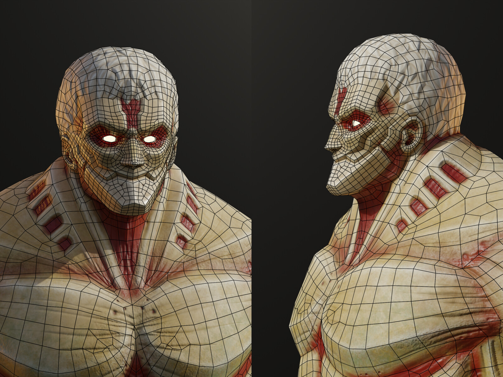 bust  -  wireframe