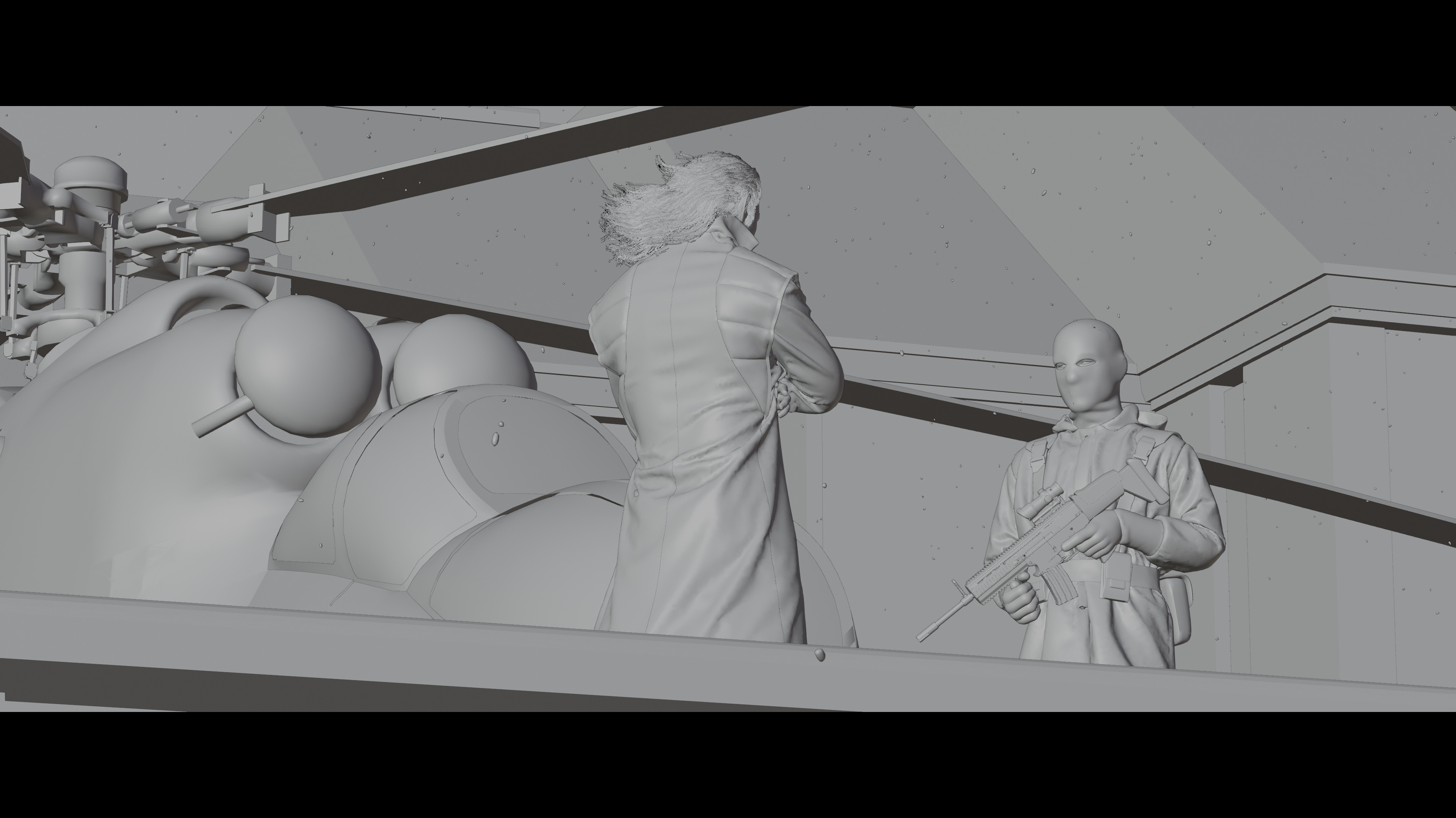 ArtStation - Metal Gear Solid- Docks Level - 3D Fan Art