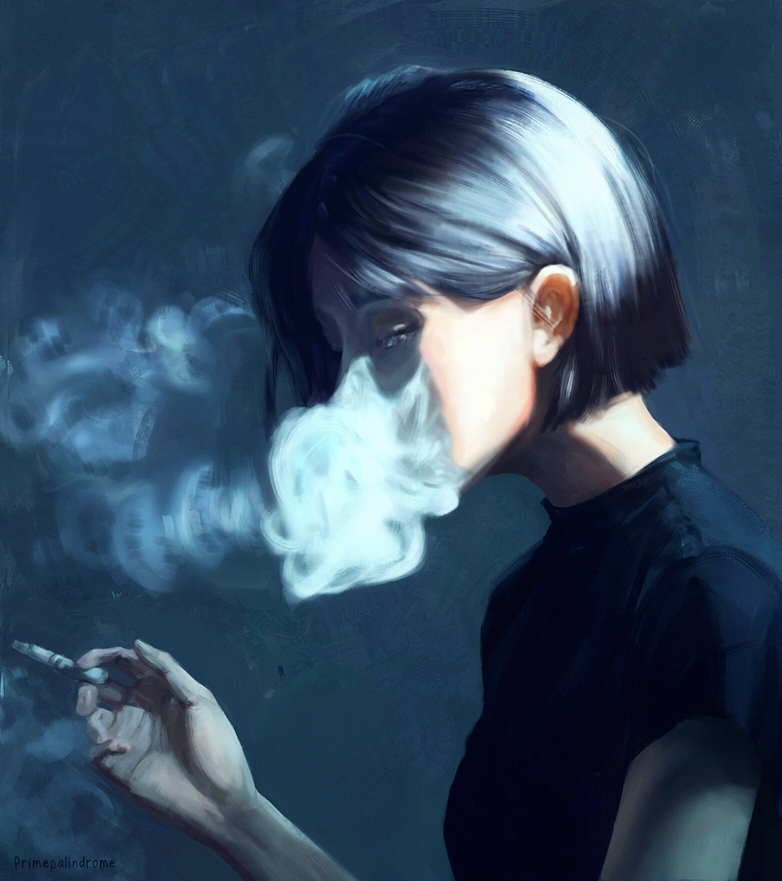 Anime - Smoking by DizzMant on DeviantArt