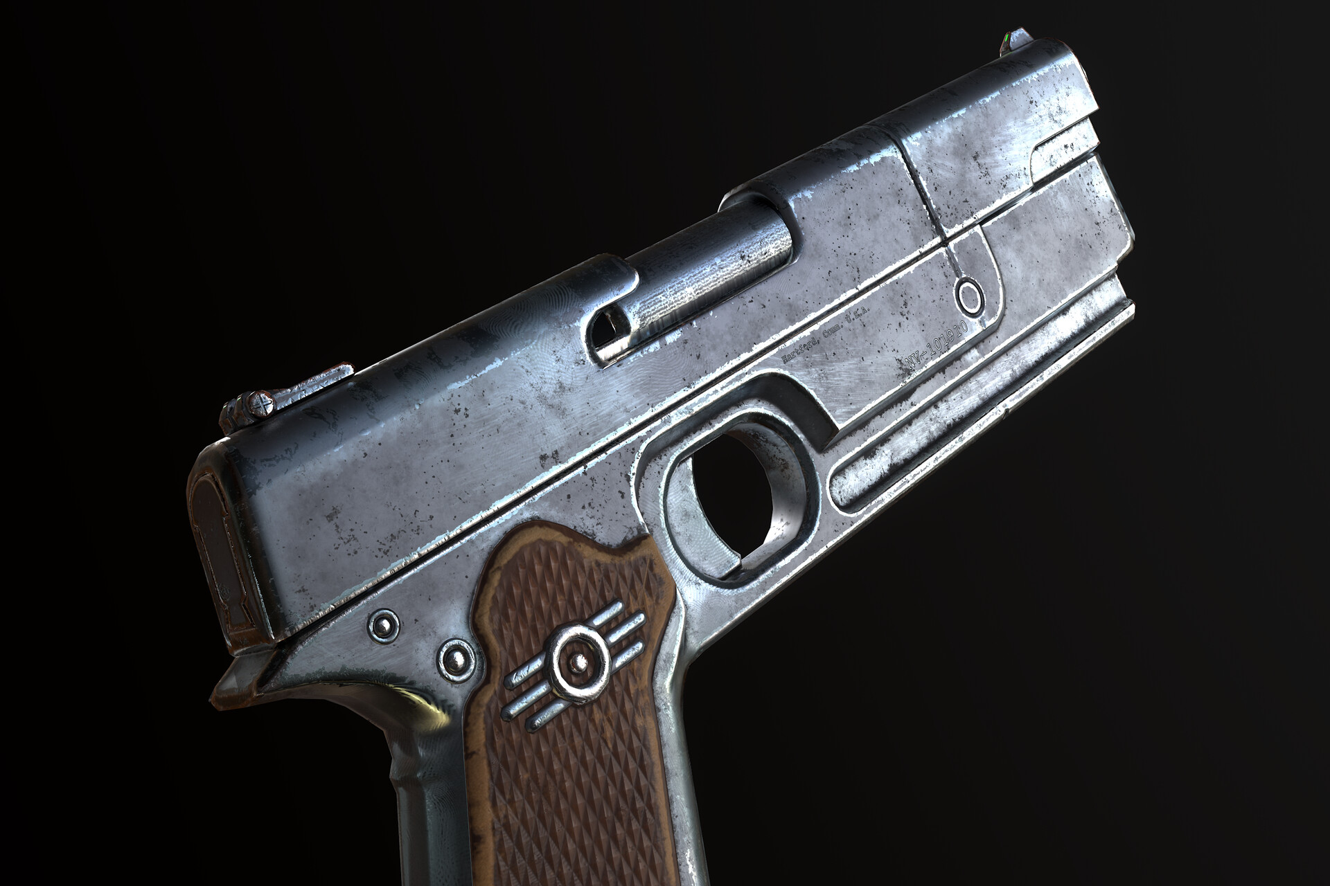 Artstation Fallout Style 10mm Pistol