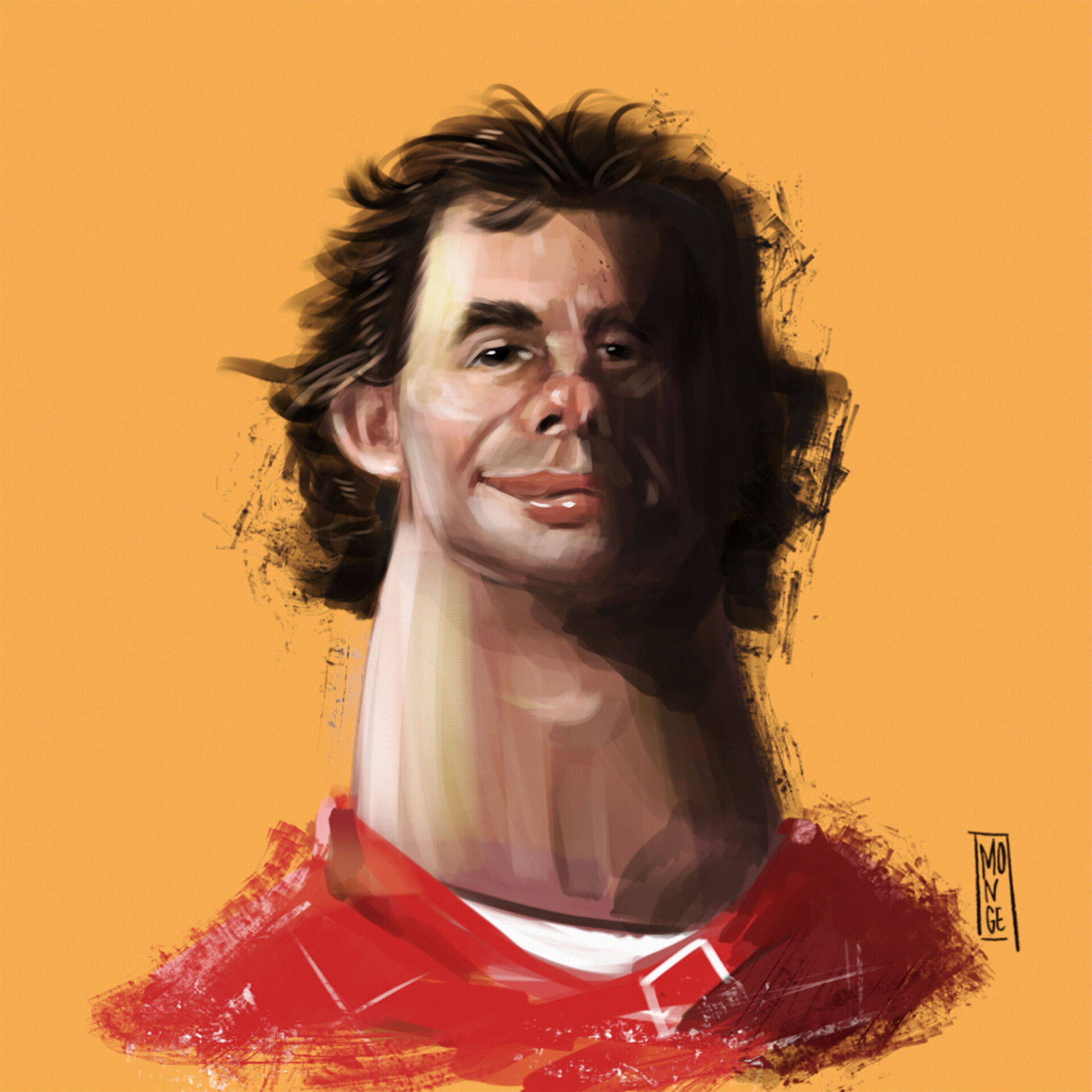 ArtStation - Airton Senna Caricatura