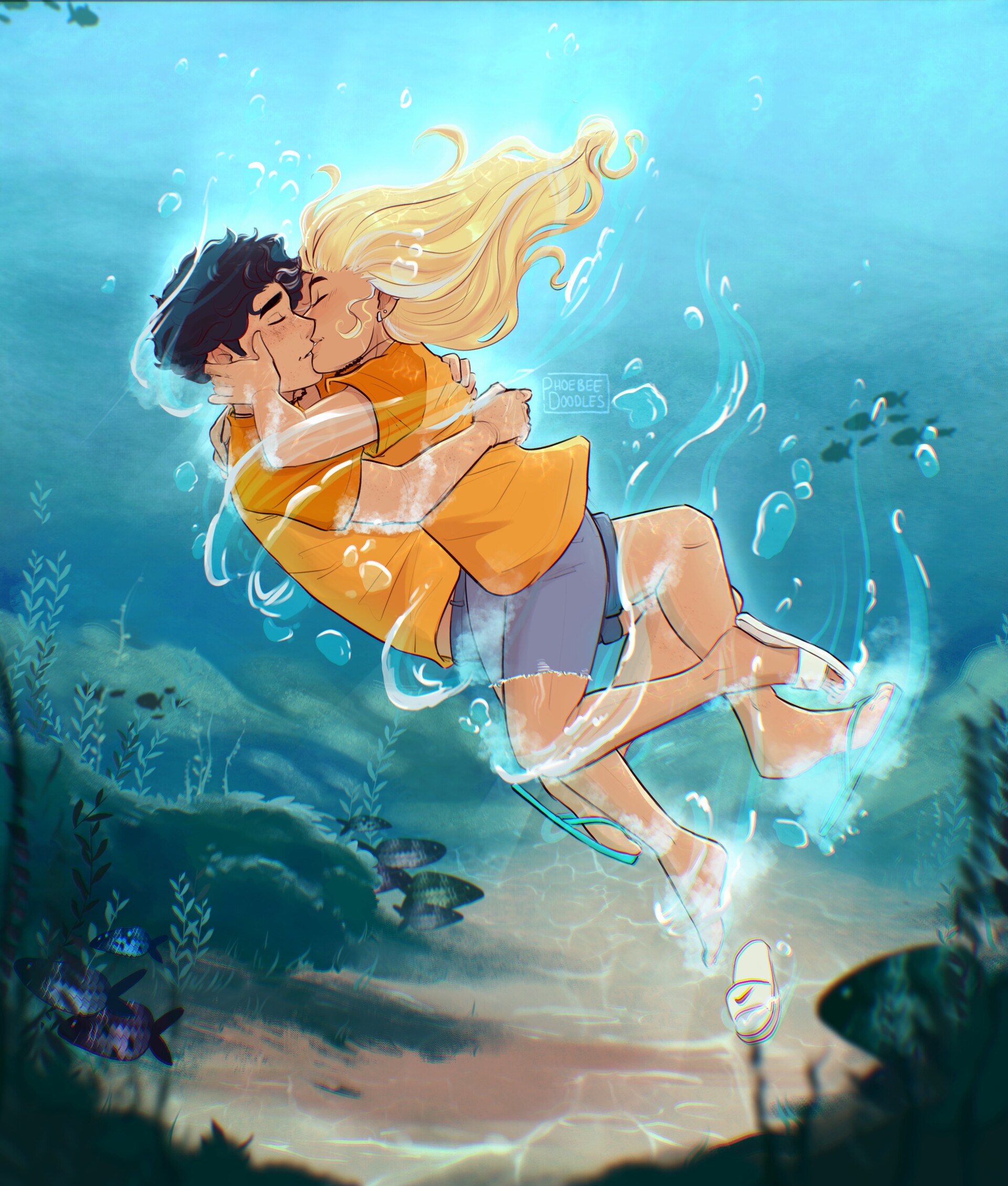 ArtStation - Underwater Kiss