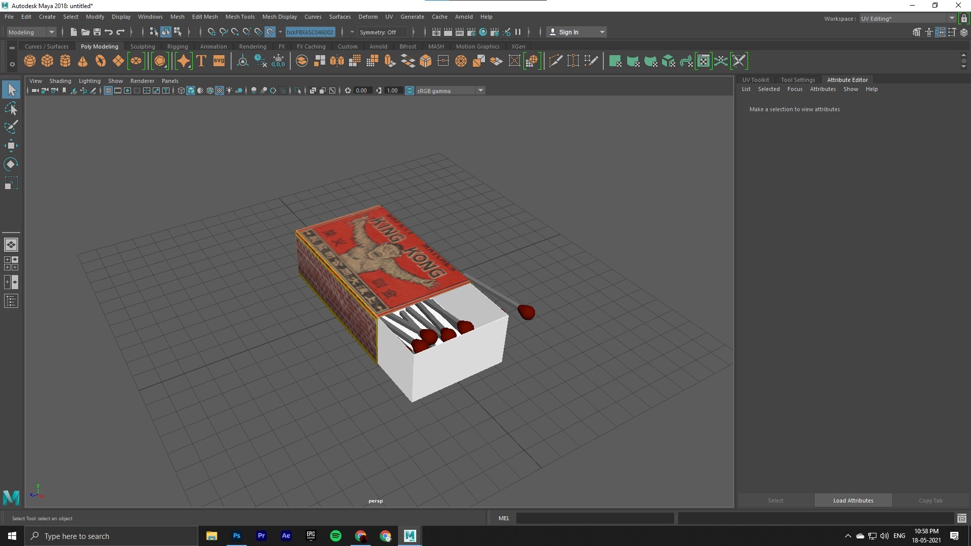 ArtStation Matchbox 3D Model and Texture