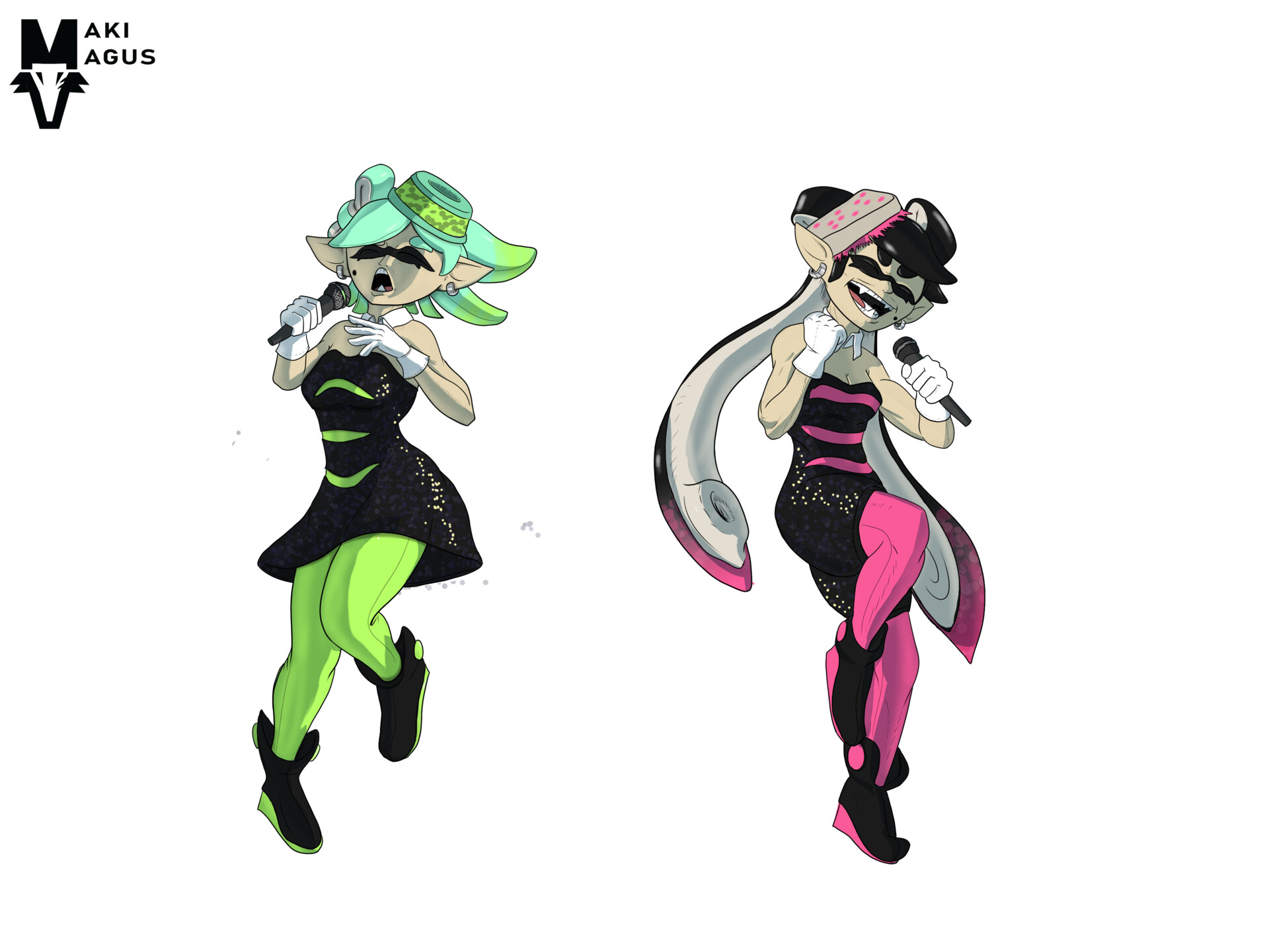 ArtStation - Squid Sisters Fanart