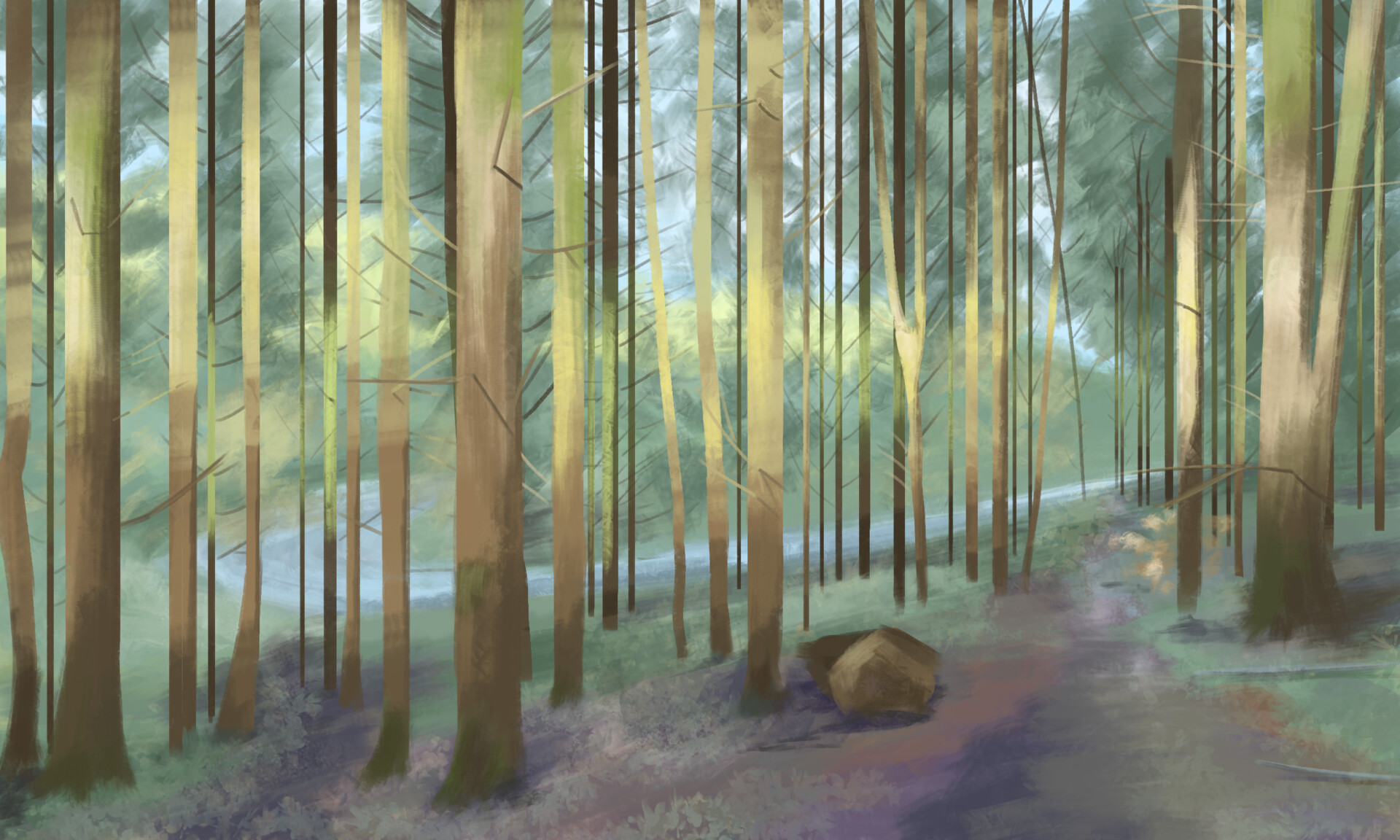 ArtStation Woodland Light Study