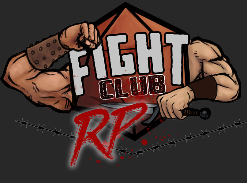 fight club vector logo or label with grunge... - Stock Illustration  [53783922] - PIXTA
