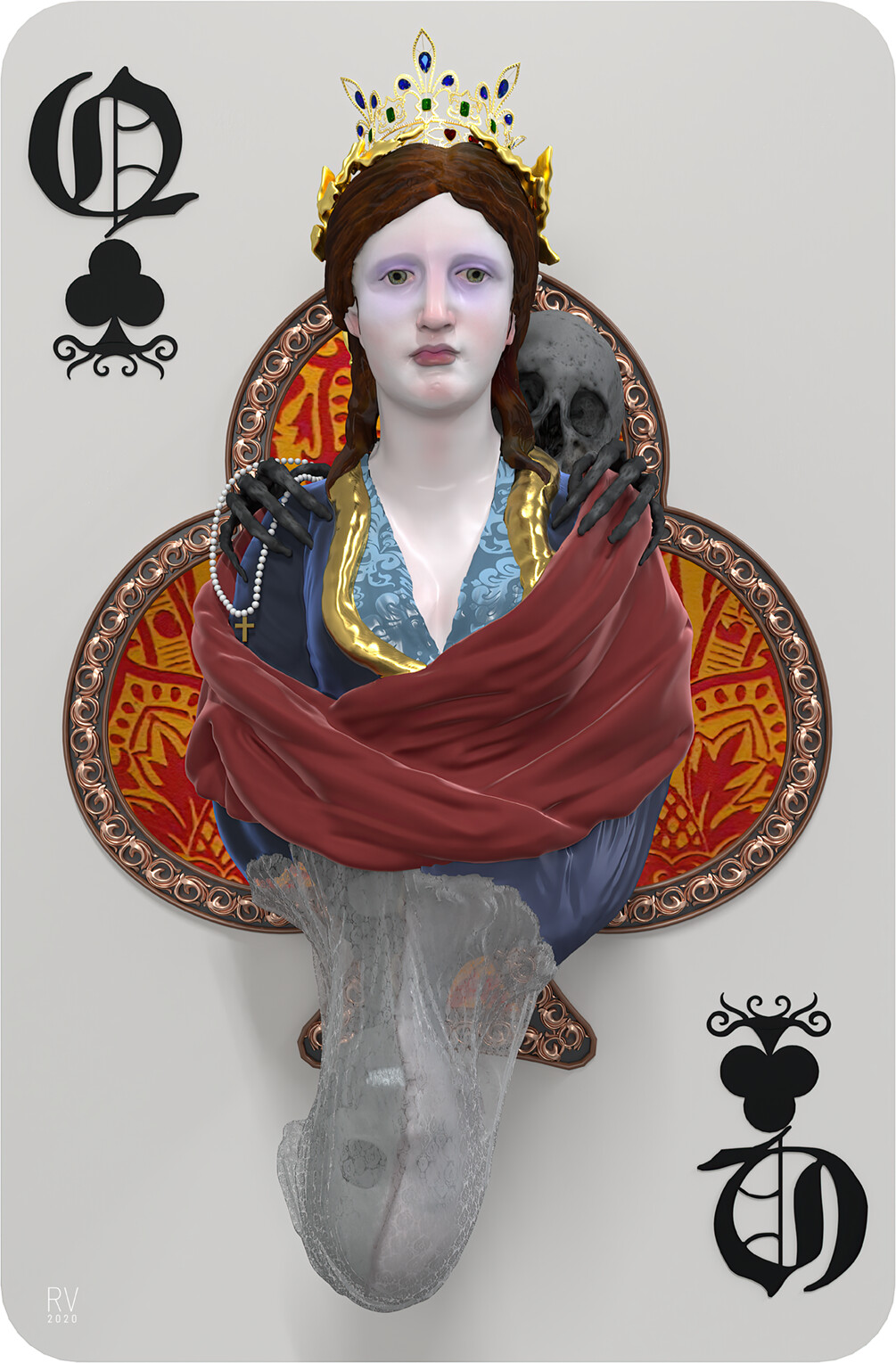 Rui veiga skullptures deck of cards