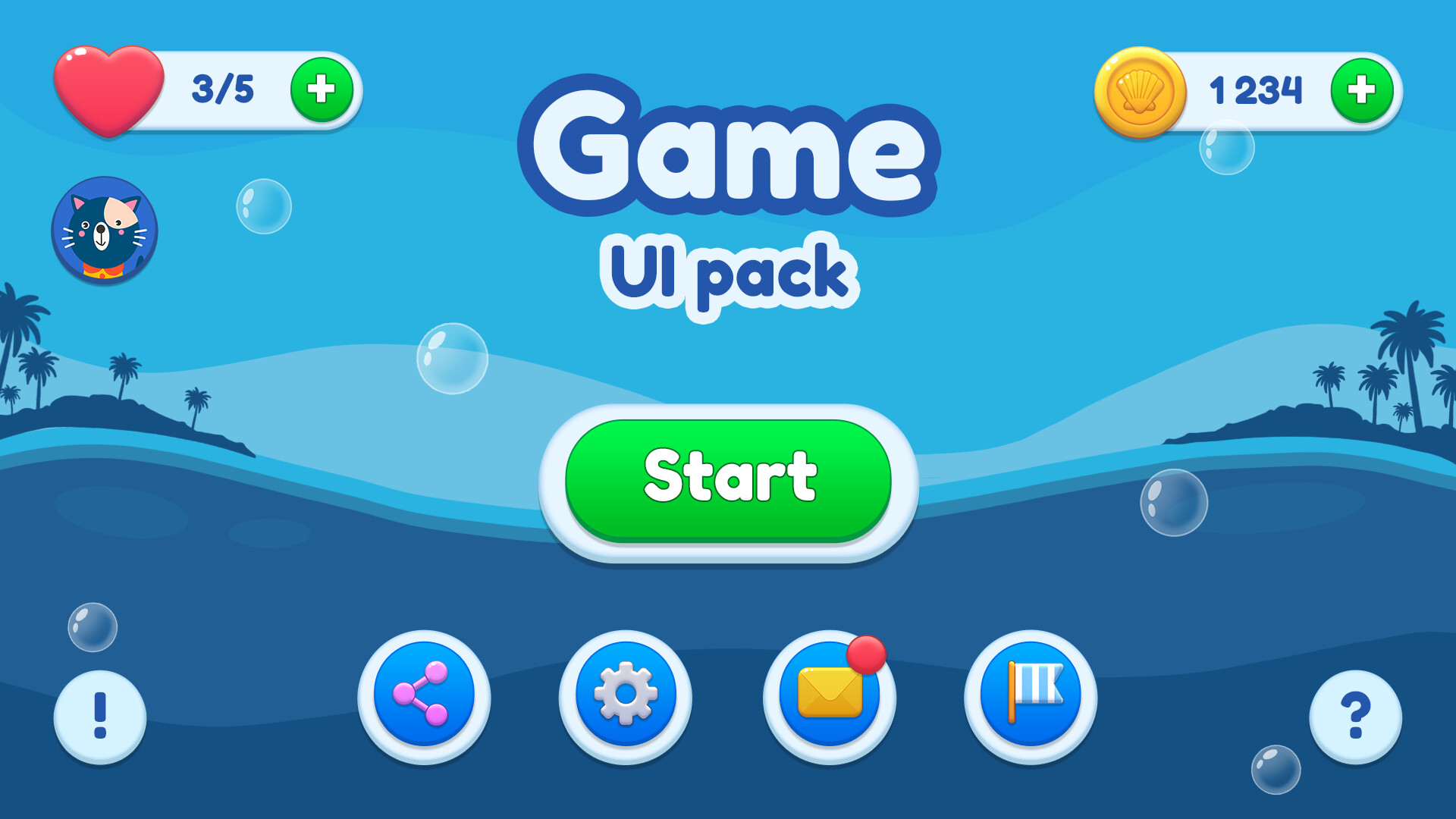 ArtStation - Casual GUI/ Mobile game UI pack
