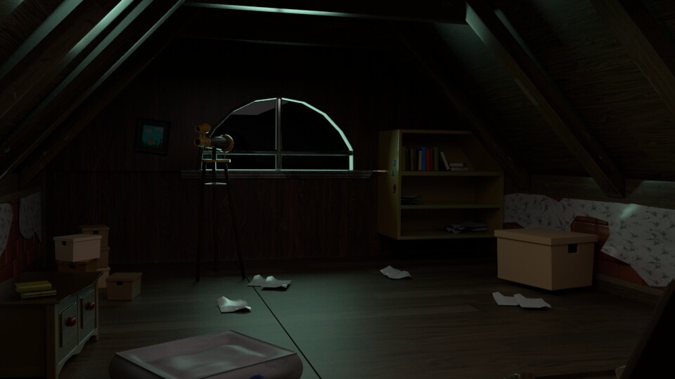 ArtStation - Dark Attic