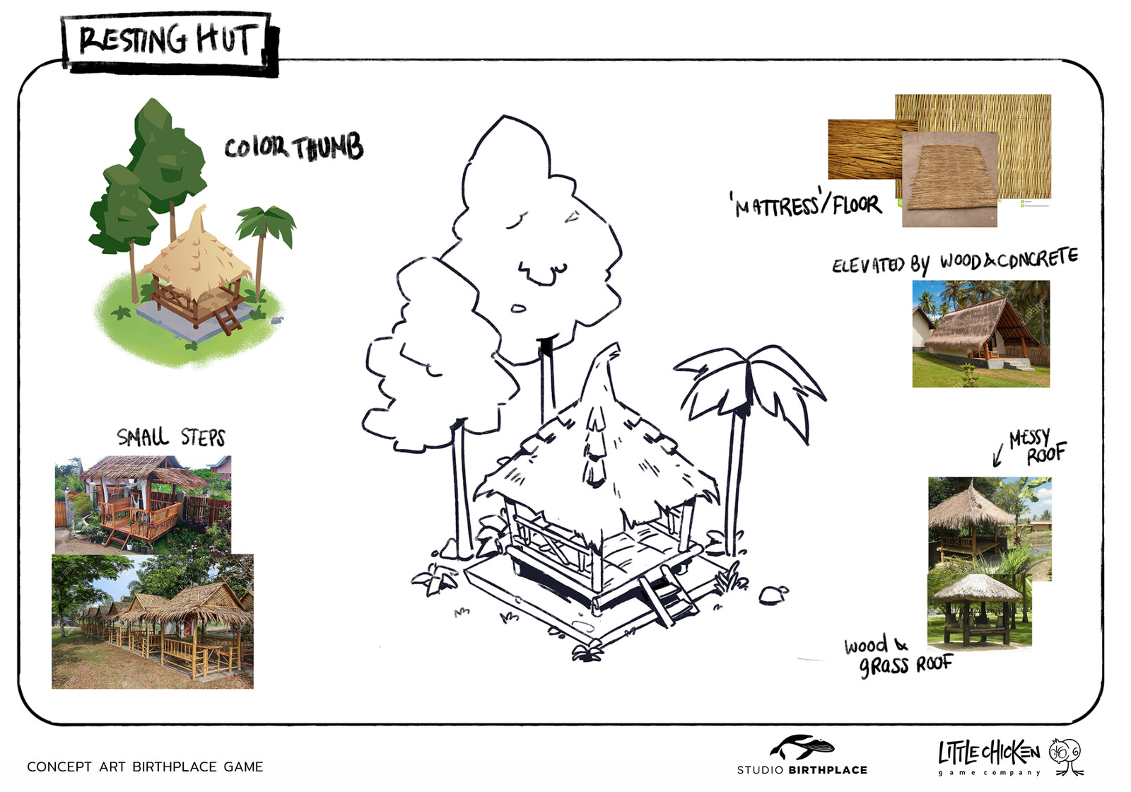 Resting Hut concept sheet