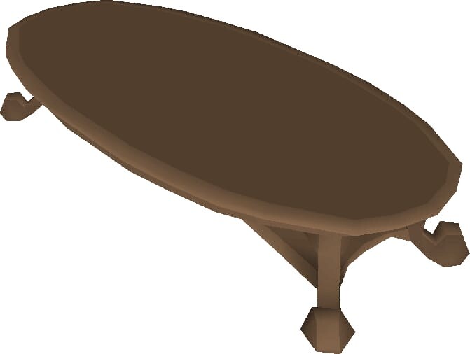 Piss Gaming OSRS Mahogany Table Made from planks PissGaming Theoatrix