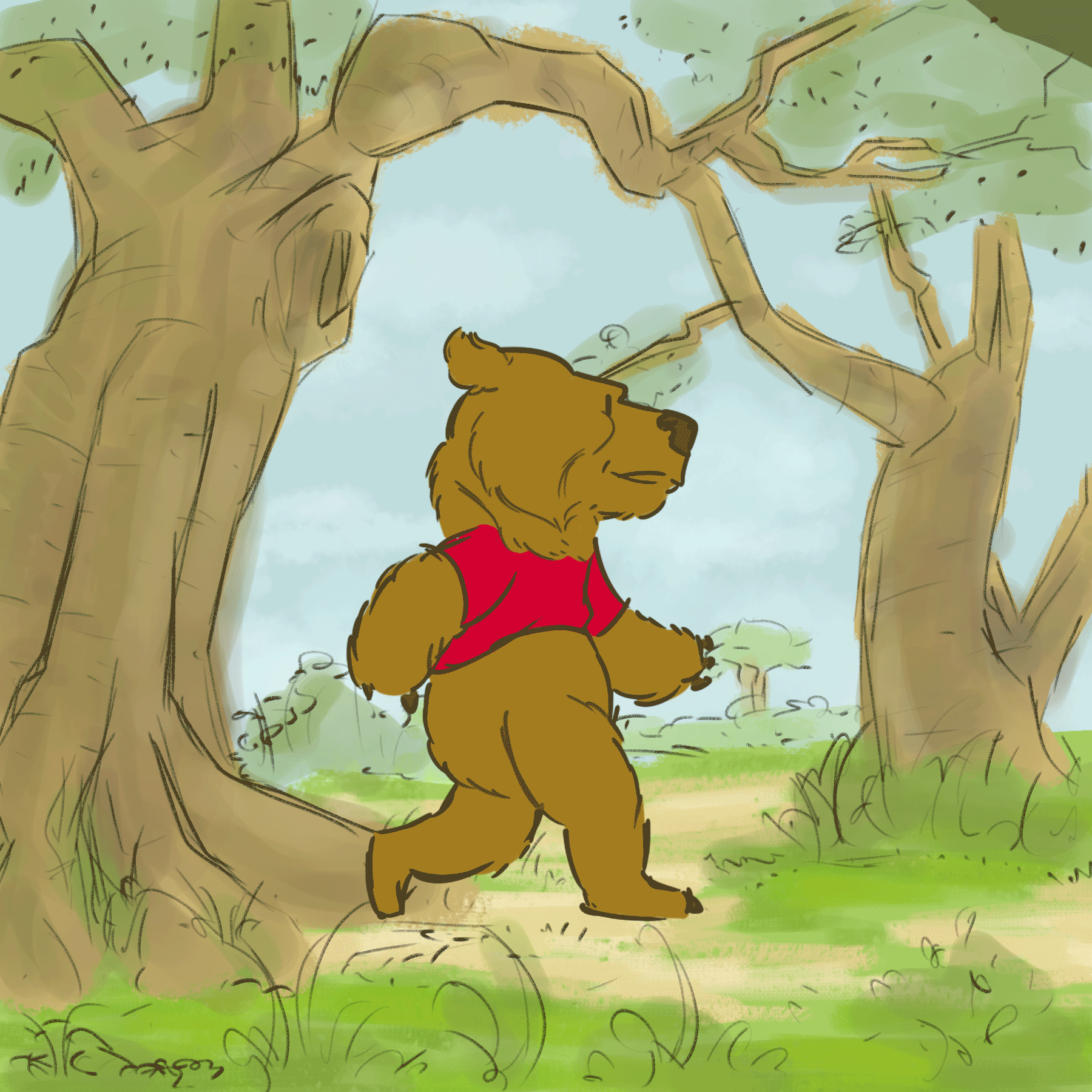 ArtStation - Winny the Realistic Cartoon Bear