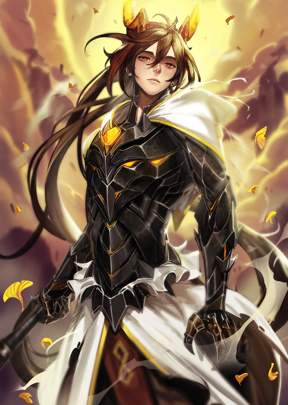 ArtStation A fanart of Zhongli