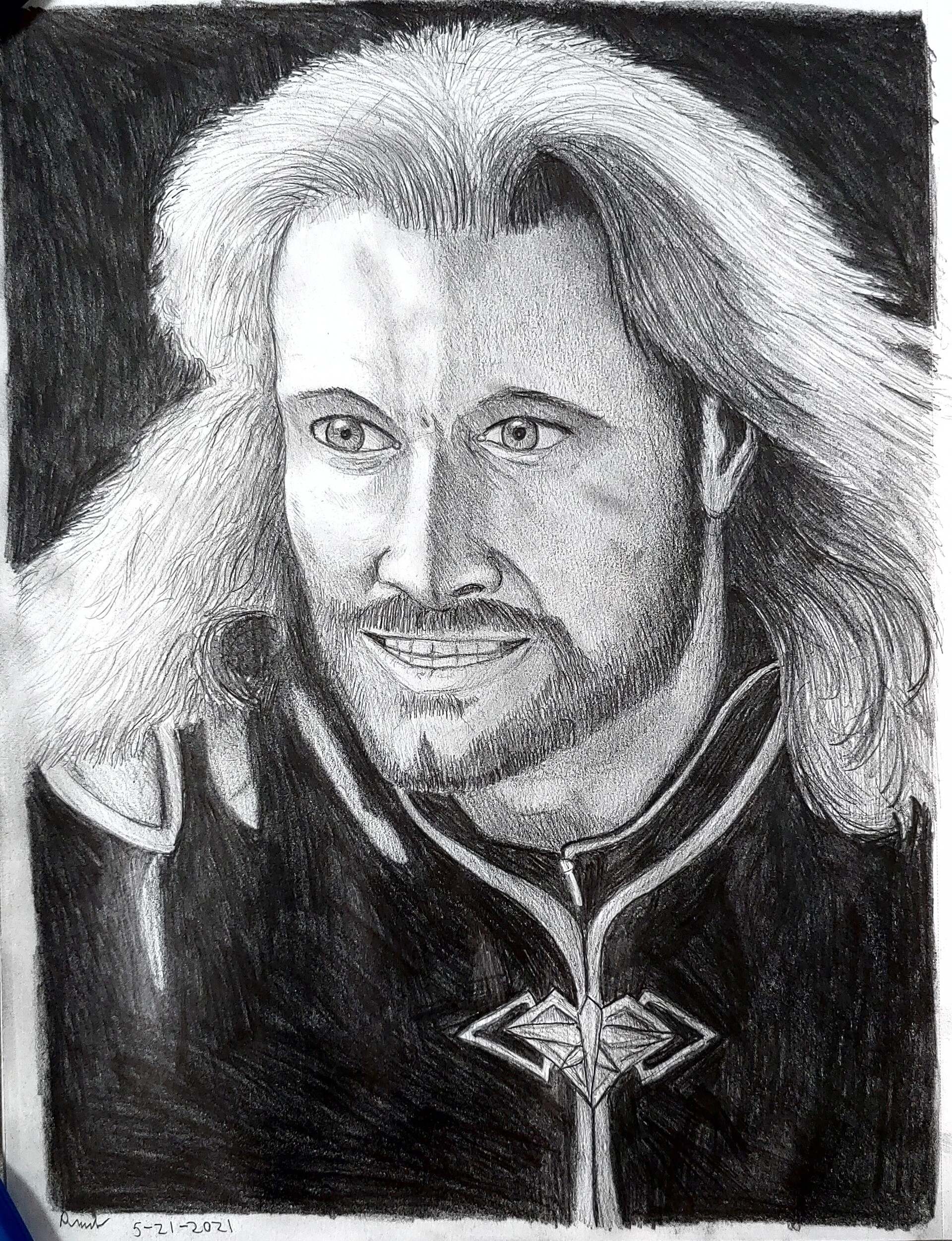Aragorn Graphite  My 3rd attempt at practicing drawing face  Flickr