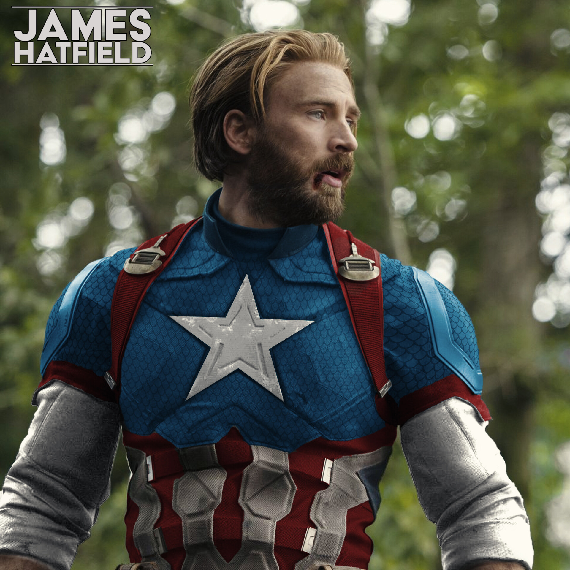 James Hatfield Comic Accurate Colours Captain America