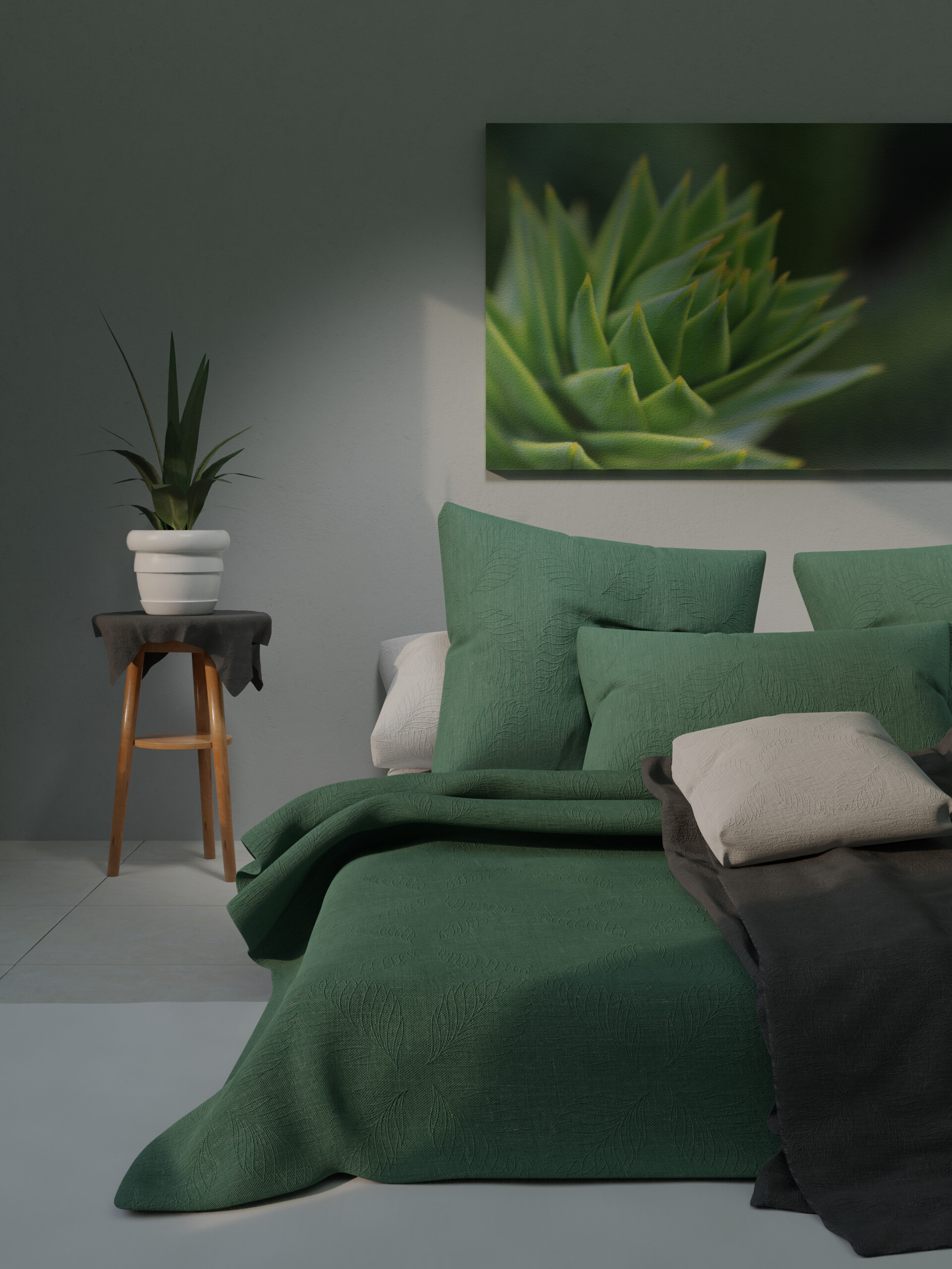 ArtStation - Green Bedroom