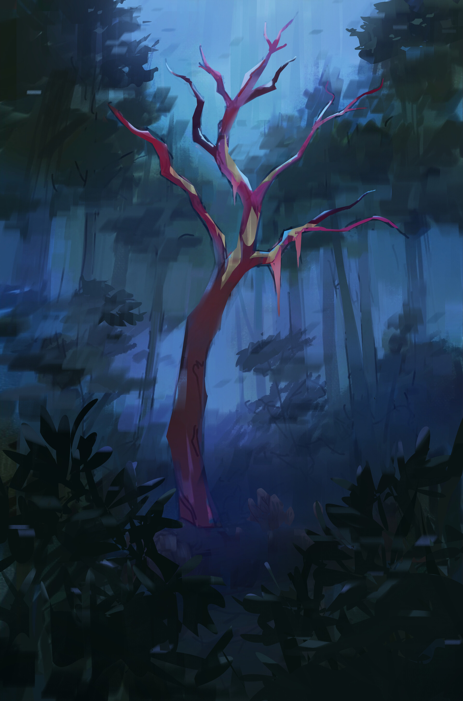 ArtStation - Scary Forest \u0026 Happy Forest, image size:1920x2903