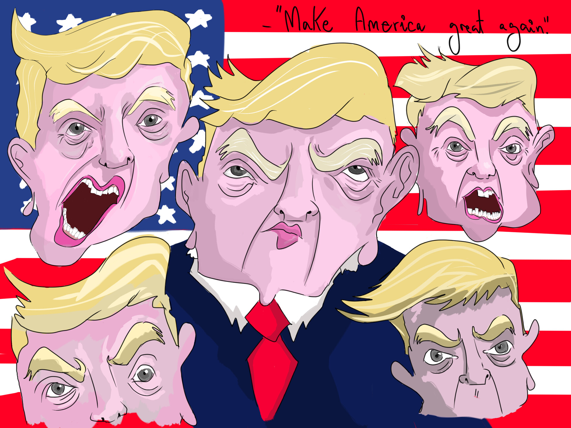 ArtStation - More about Donald Trump faces