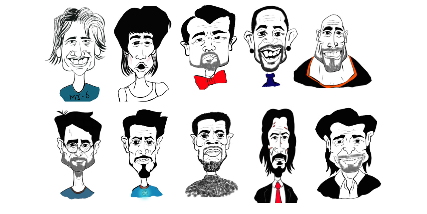 ArtStation Hollywood Stars Charicreatures artstation-hollywood-stars-charicreatures