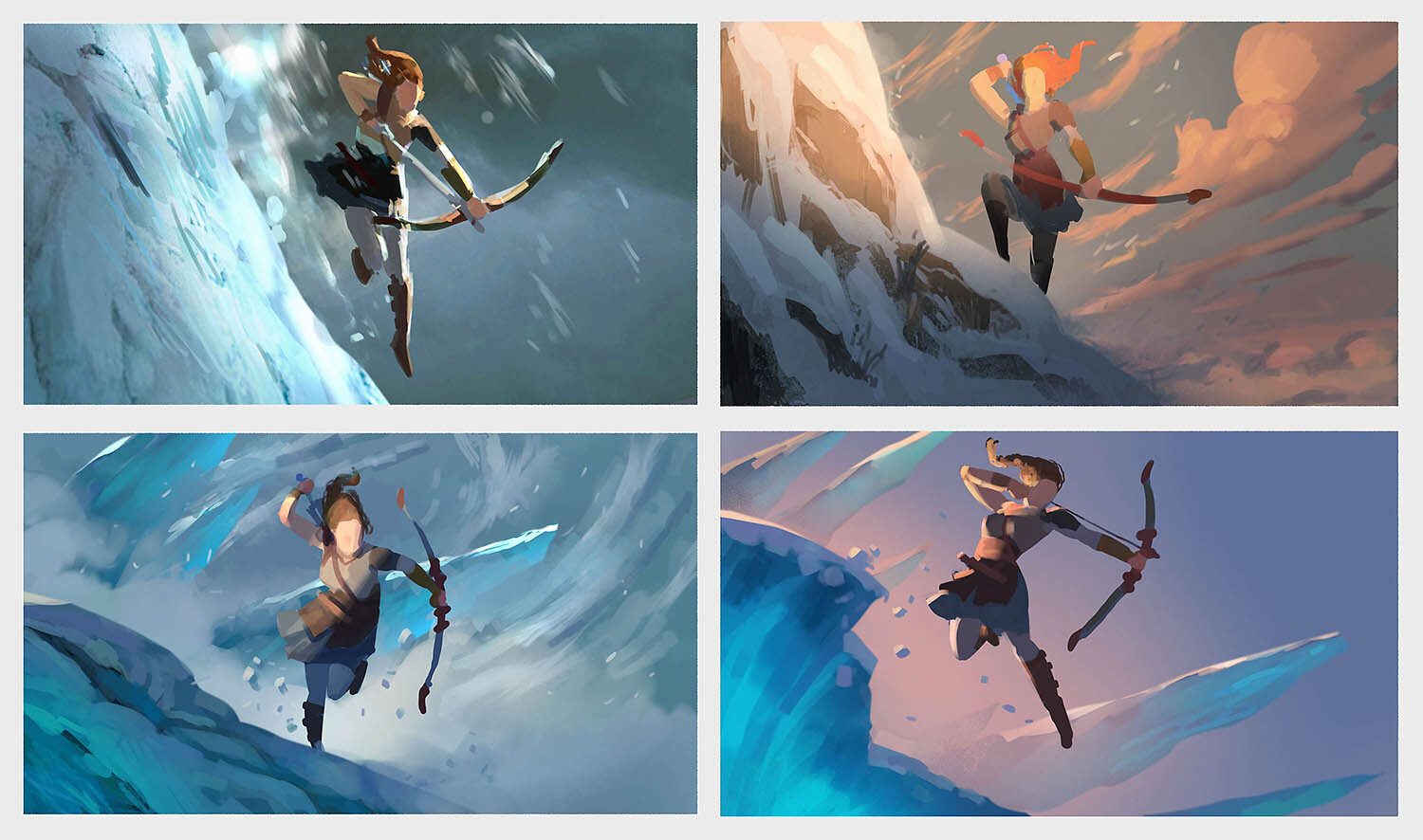 Scene Concepts - these were fun, like little cinematic stills. 