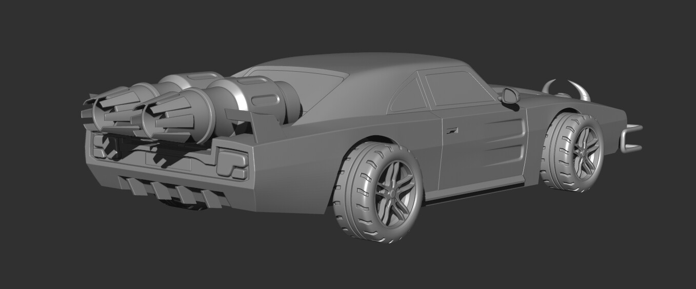 ArtStation Customized Fast and Furious Ice Charger