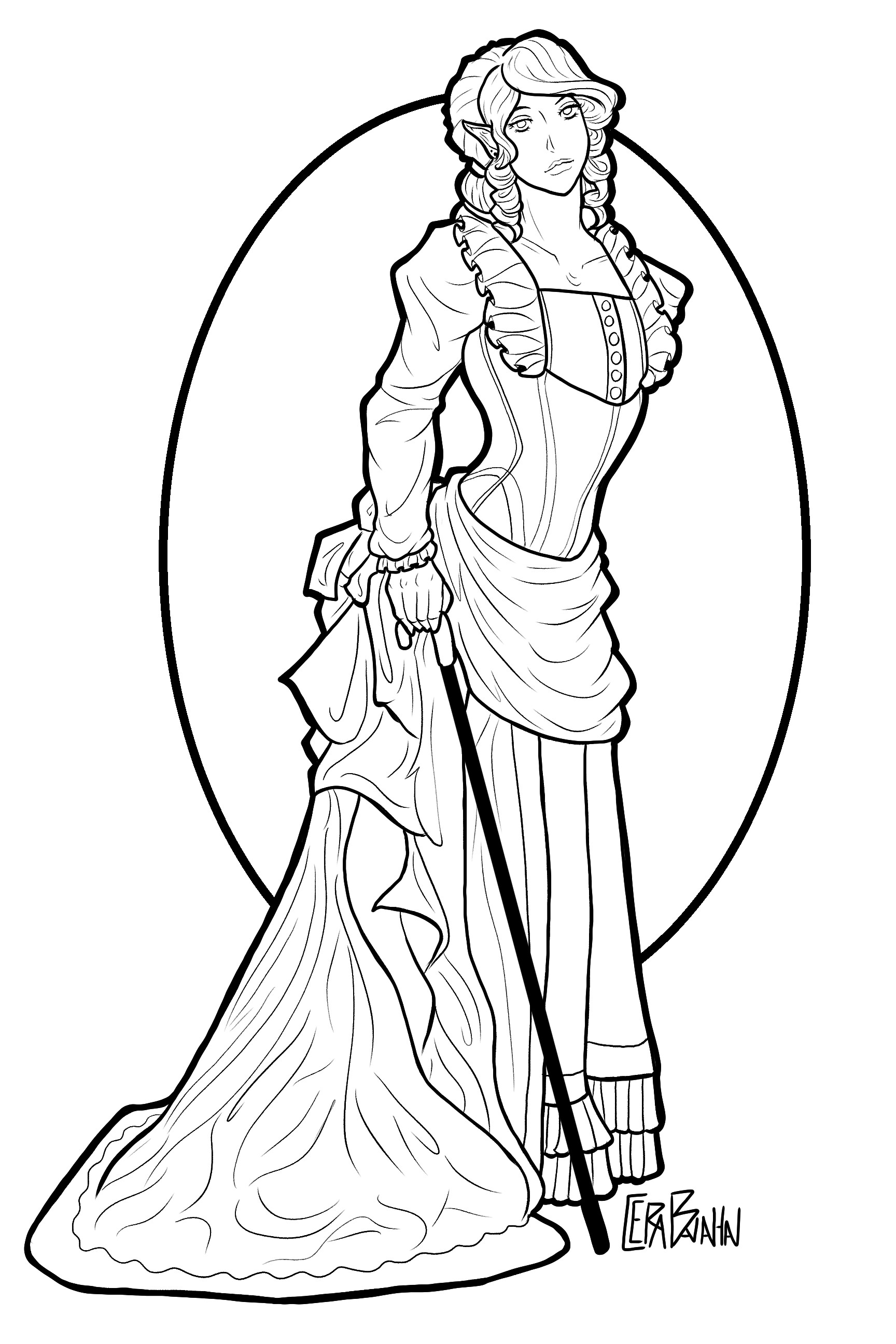 picture Female Elf Drawing Reference art generic elf female cera banahan