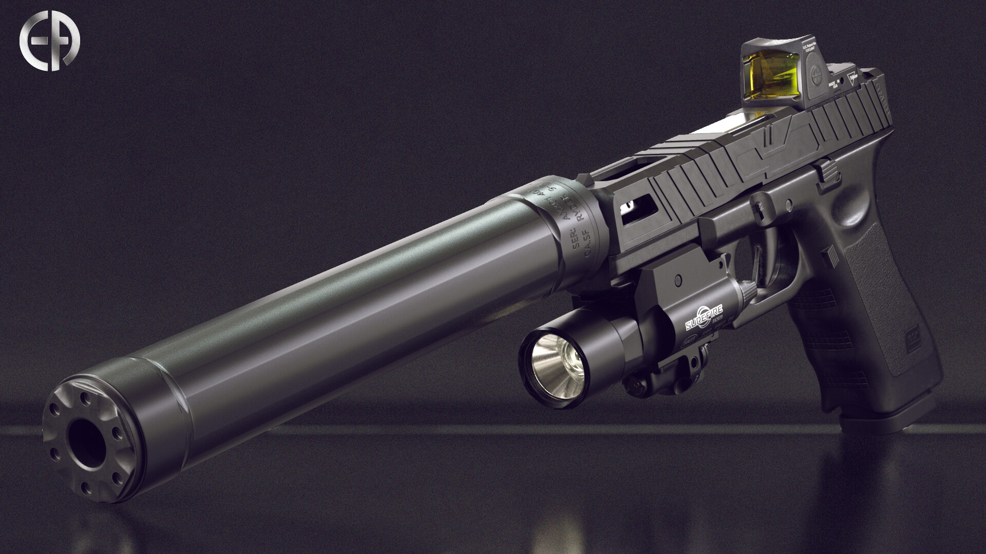 Glock 17 With Suppressor