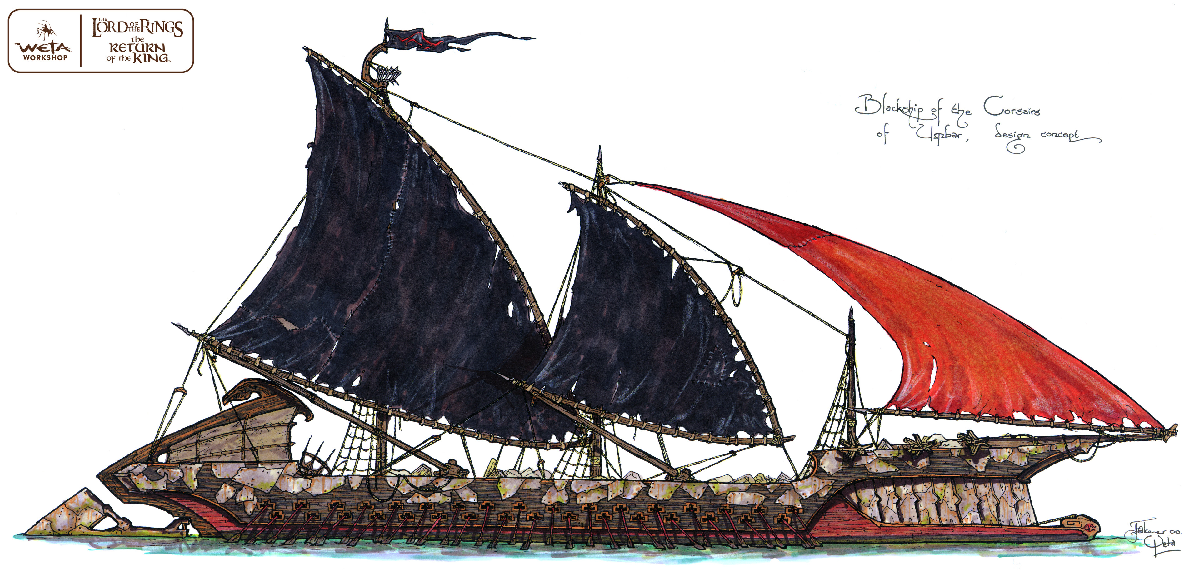 Corsair Ship - Artist: Daniel Falconer