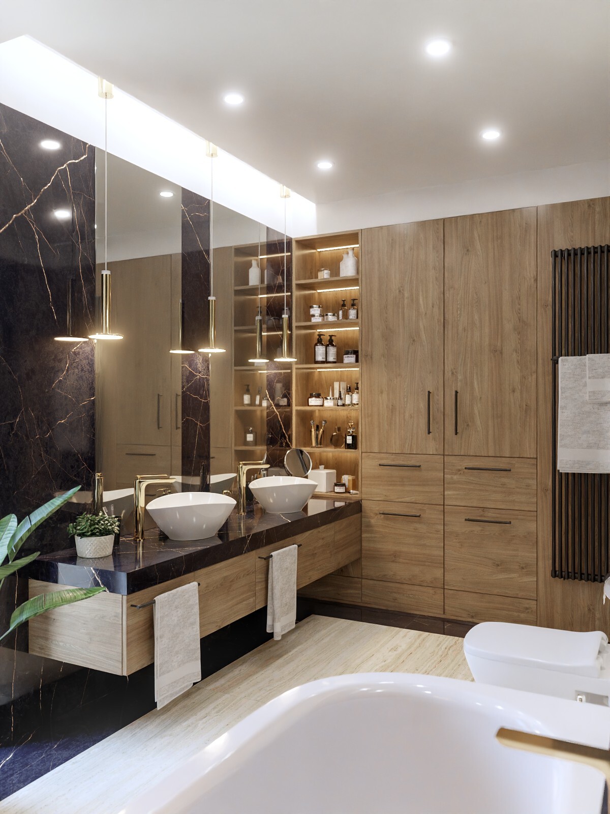 Next iteration of glamour Bathroom - Interior Archviz - Blender Cycles-X