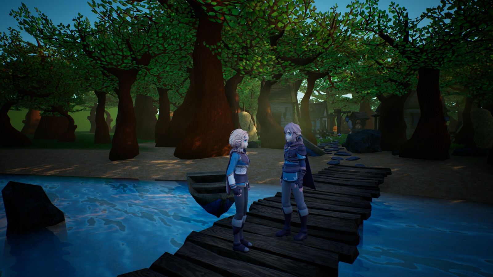 Still of companion following the player