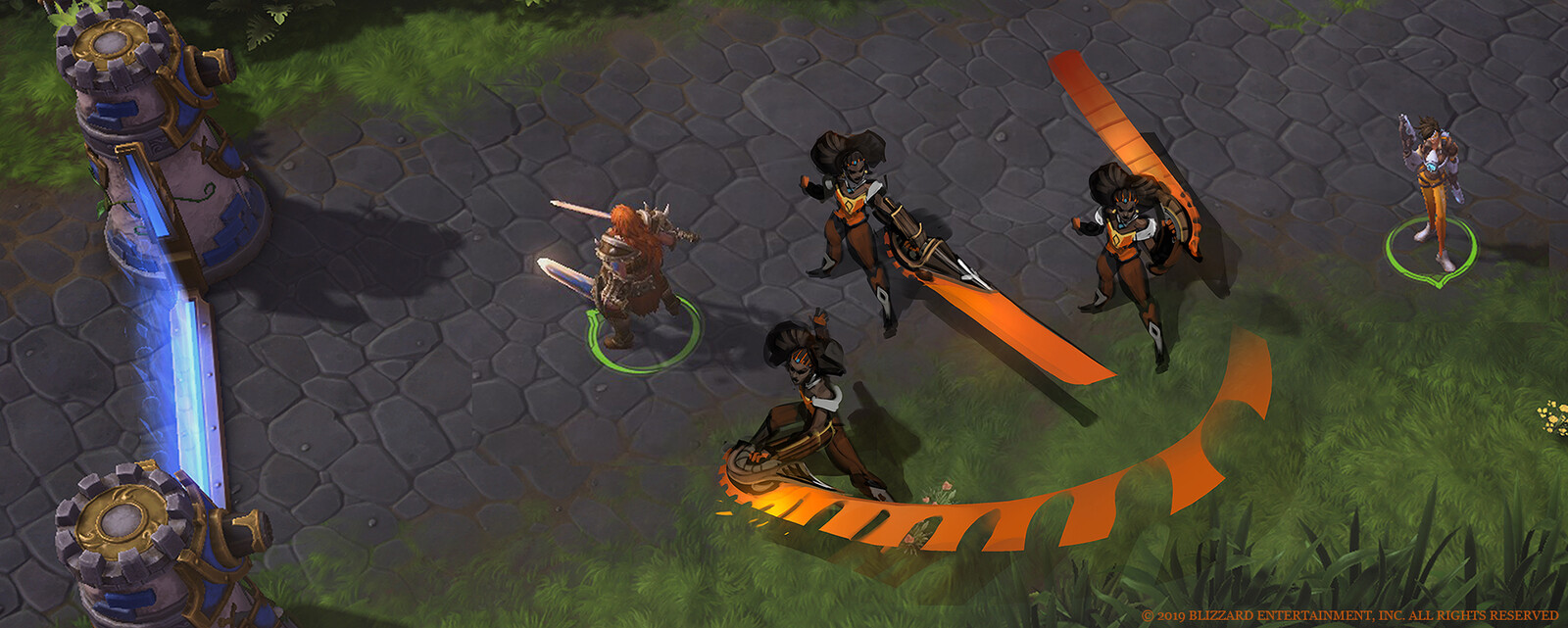 Top-down look at her posing, and comparisons to characters who could potentially look similar in-game.